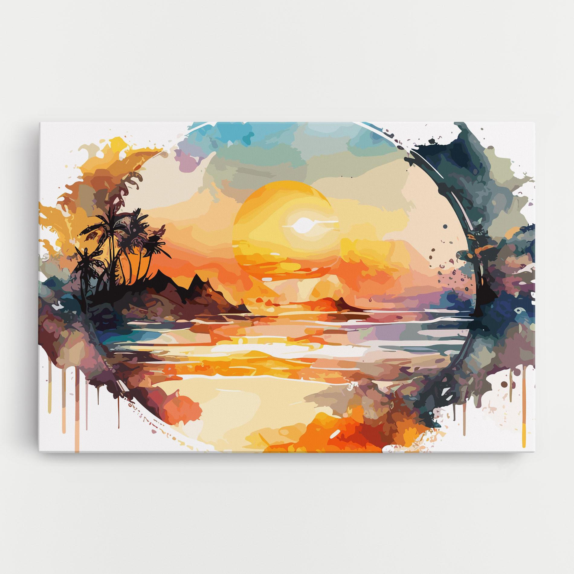 Leinwandbild Sunrise Art mockup 0