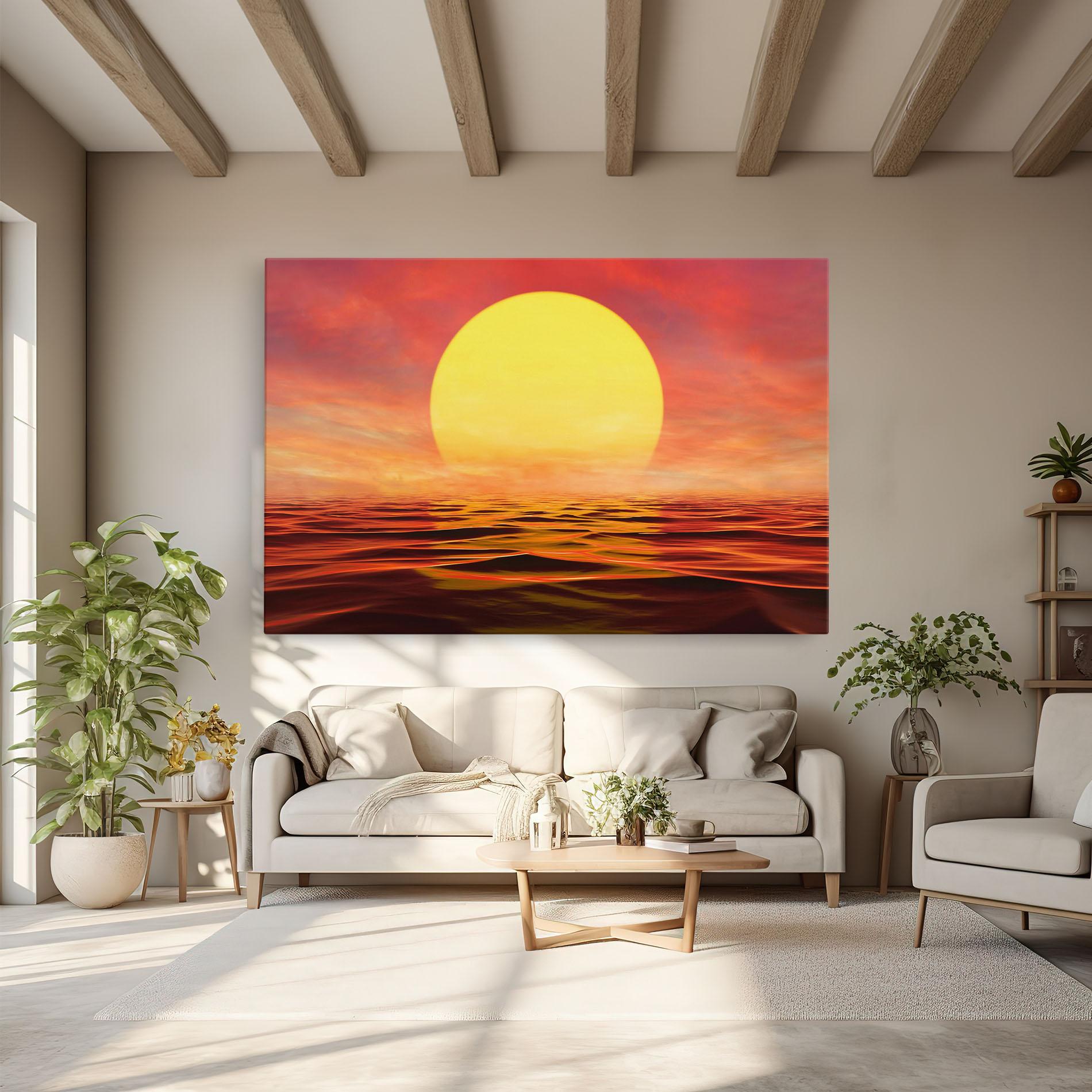 Leinwandbild Clouds Reflection Sky mockup 6