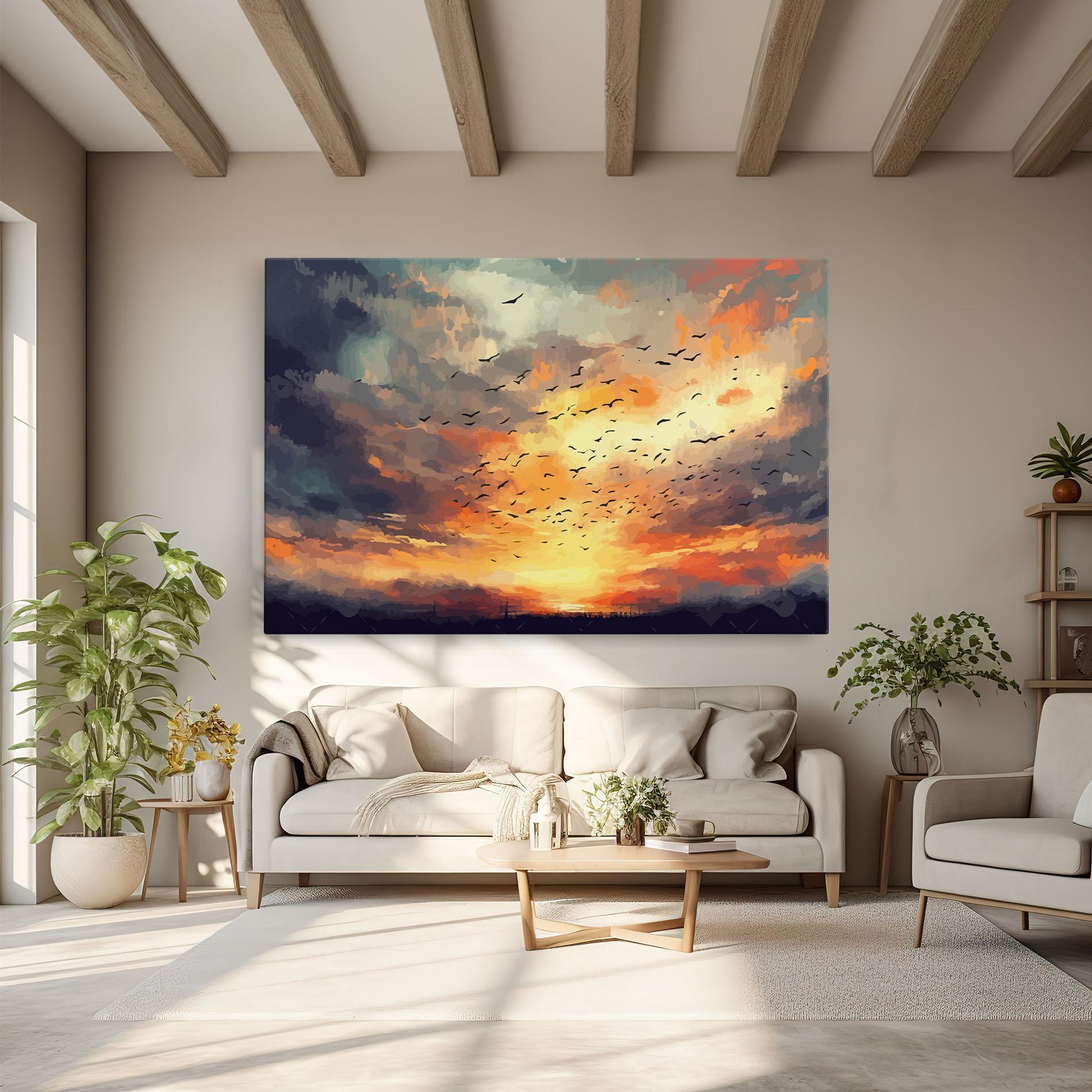 Leinwandbild Majestic Sunset mockup 6