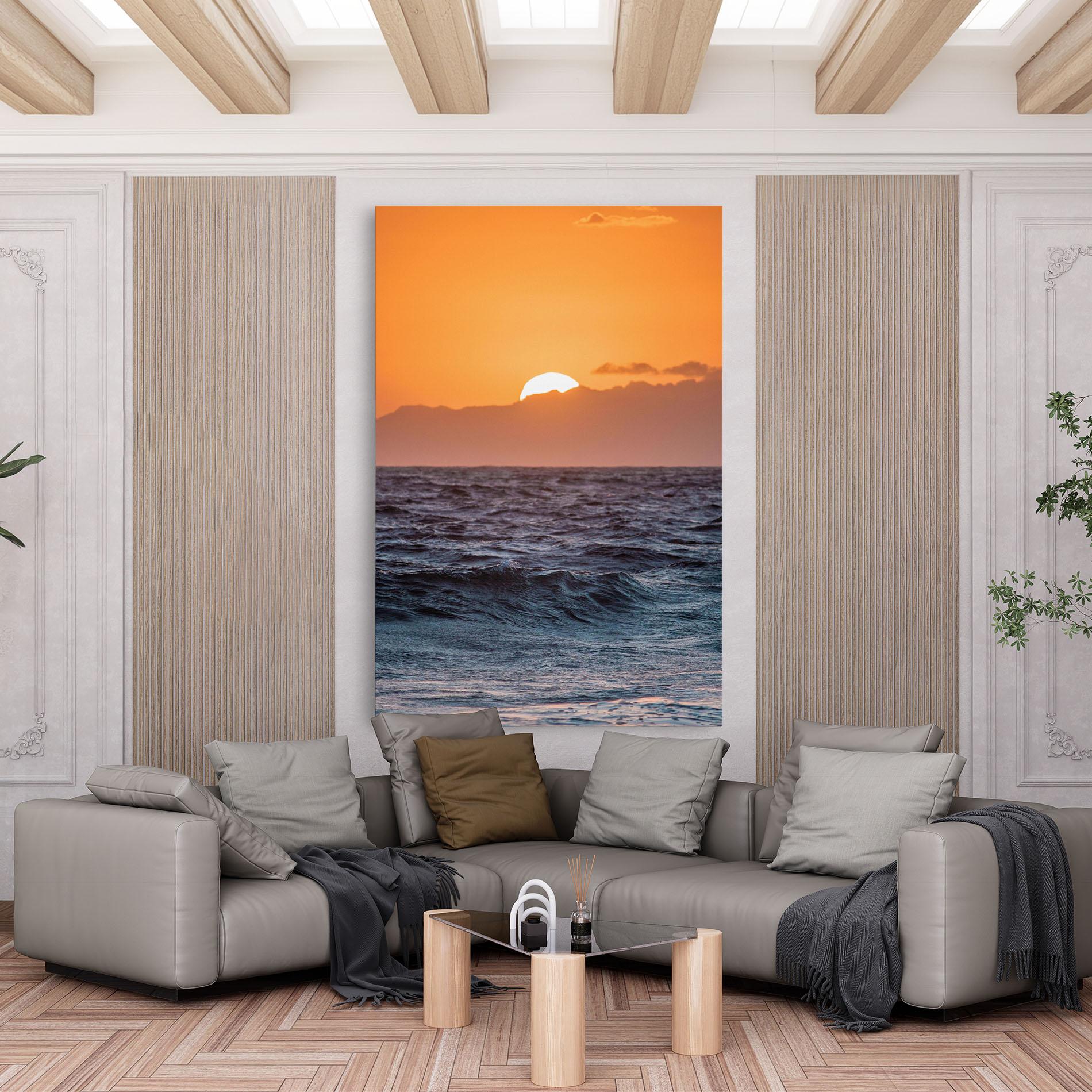 Leinwandbild Morning Waves mockup 6