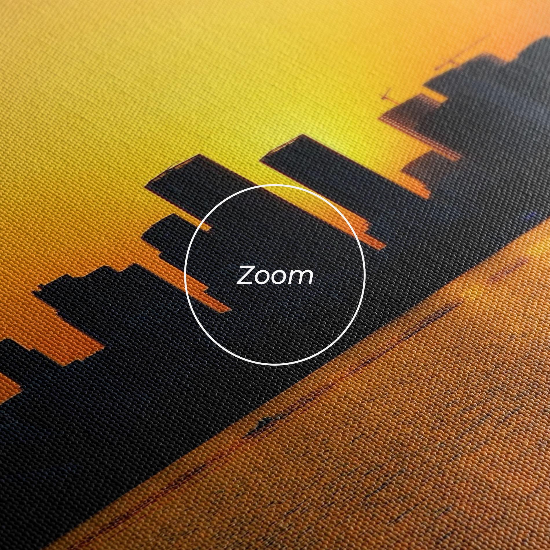 Leinwandbild City Building Sunset mockup 3