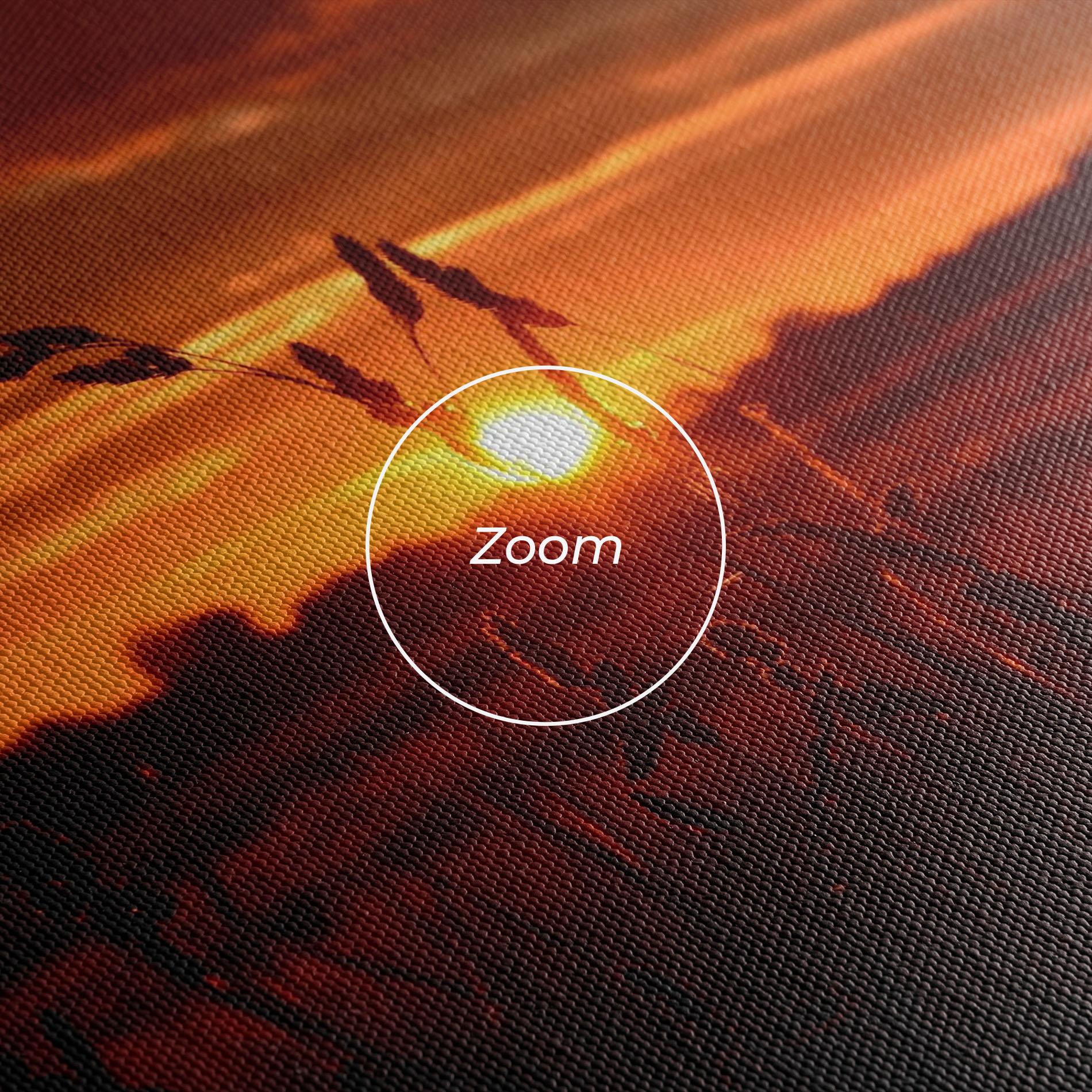 Leinwandbild Field Shilouette mockup 3