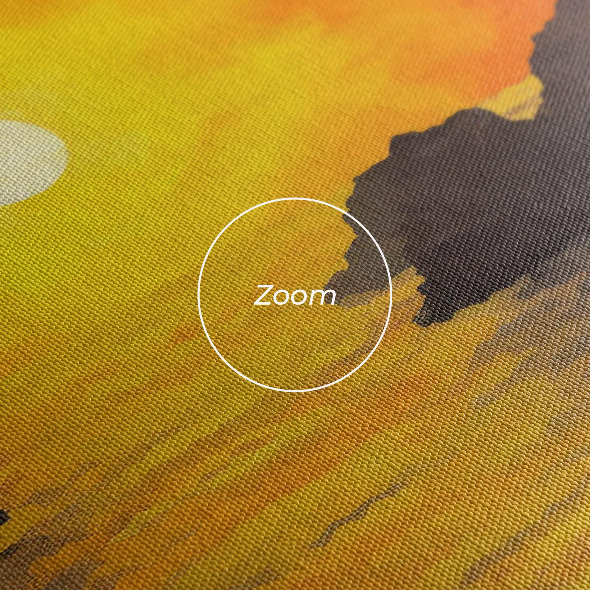 Leinwandbild Mountains Rocks Painting mockup 3