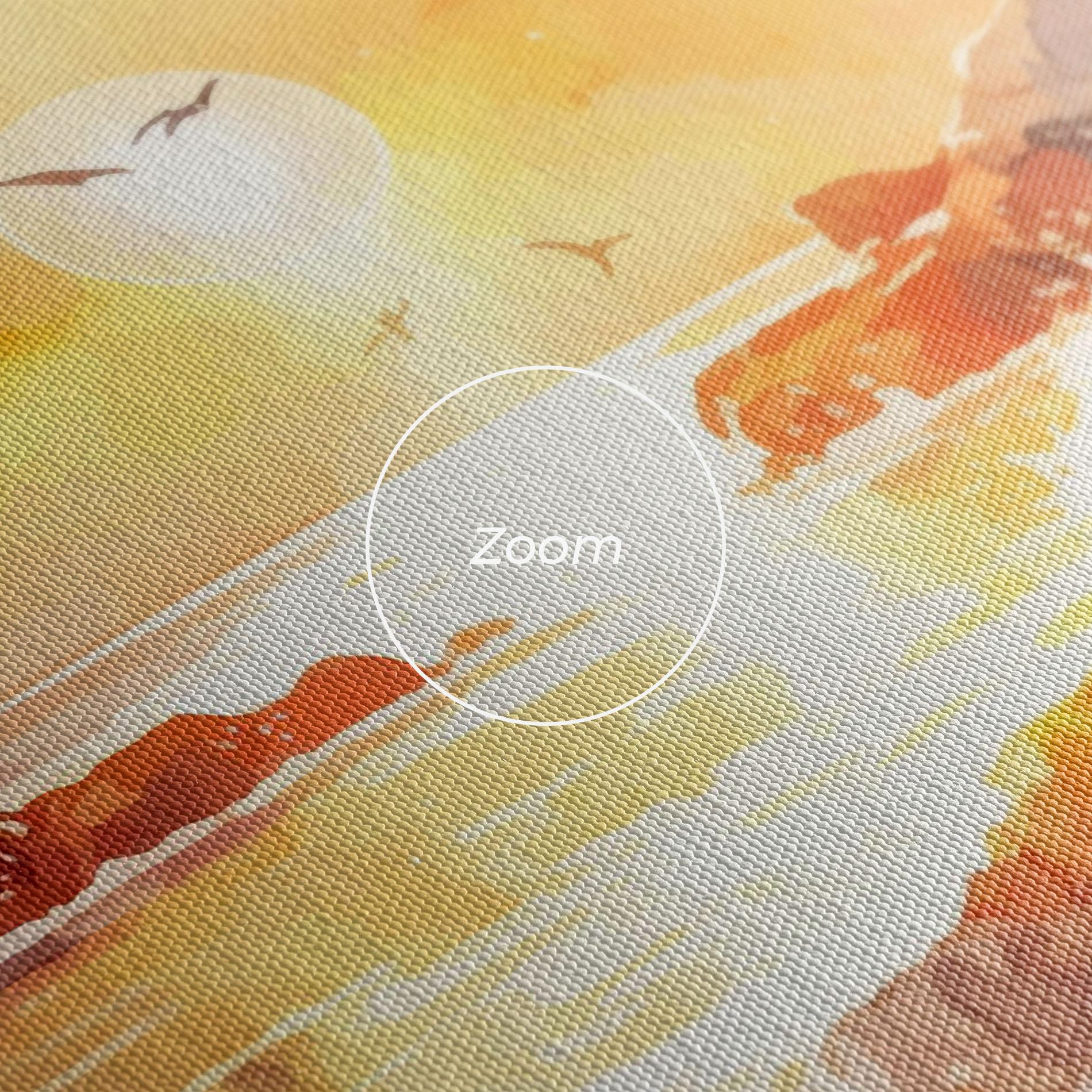 Leinwandbild Pretty Pastel Sunset mockup 3