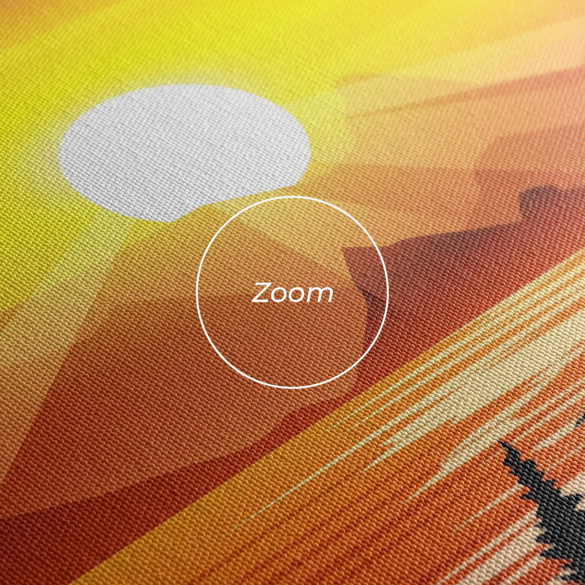 Leinwandbild Sunrise Grass Art mockup 3