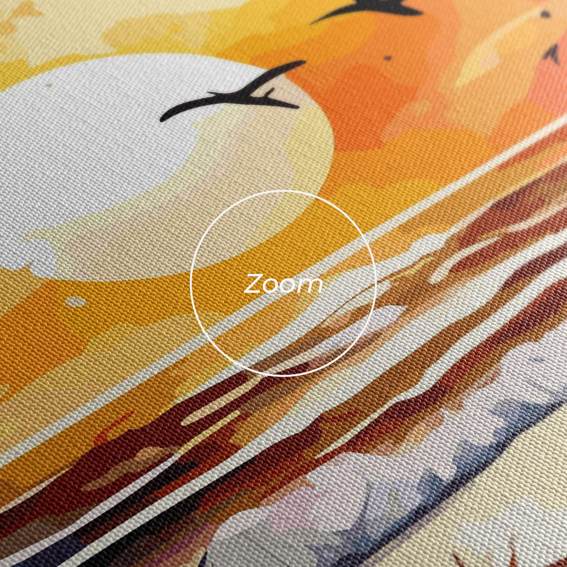 Leinwandbild Sunset Art View mockup 3