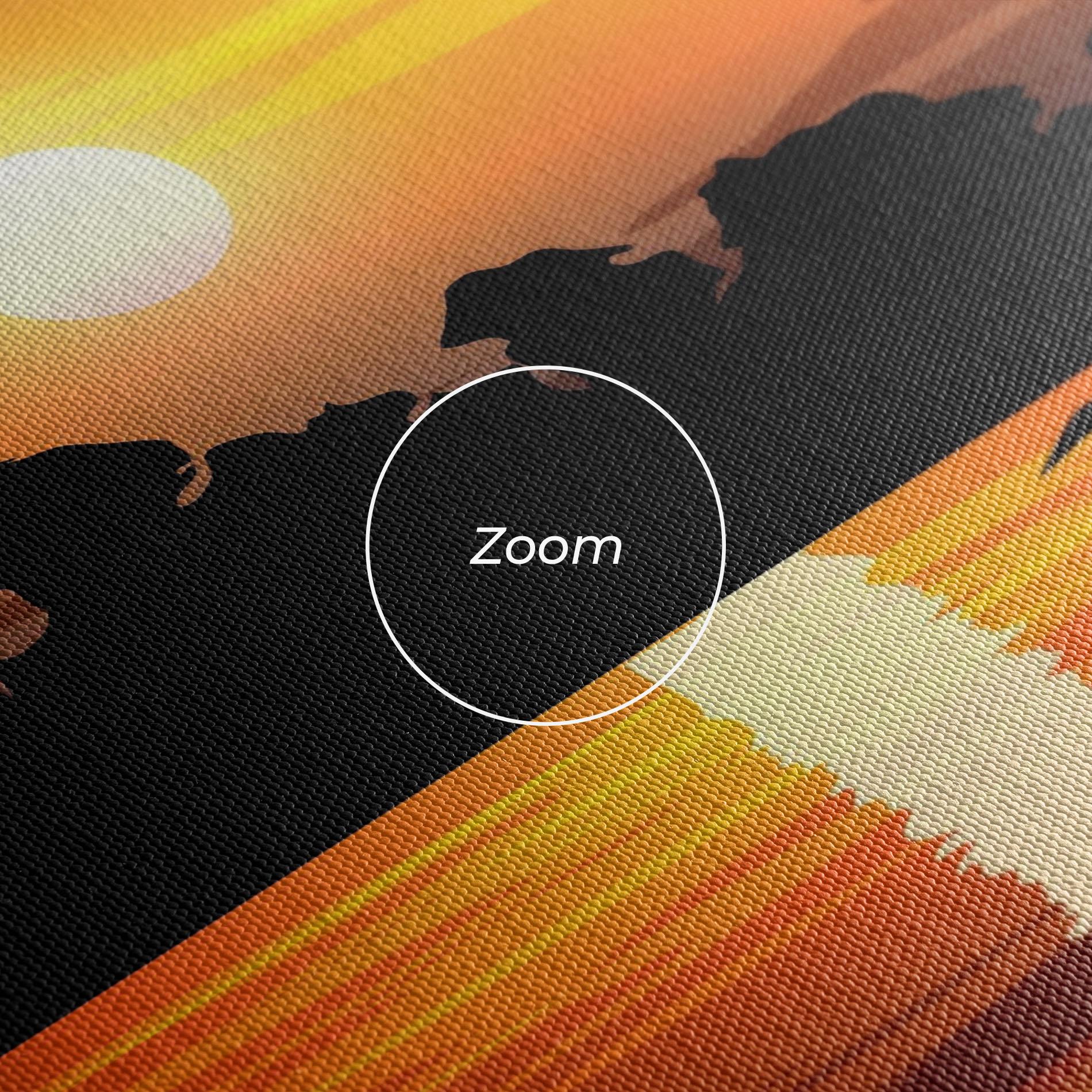 Leinwandbild Sunset Land mockup 3