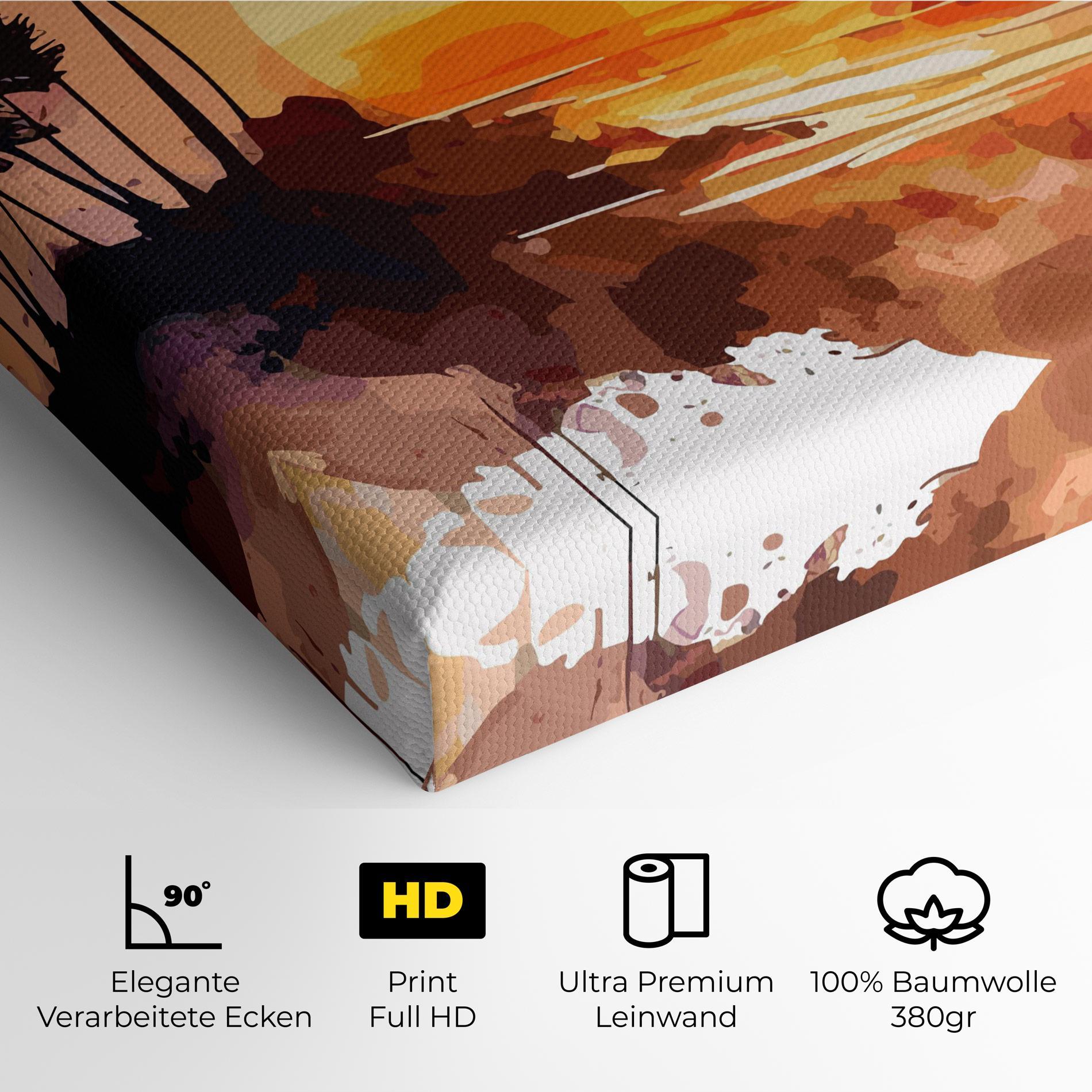 Leinwandbild Beautiful Sunrise mockup 4