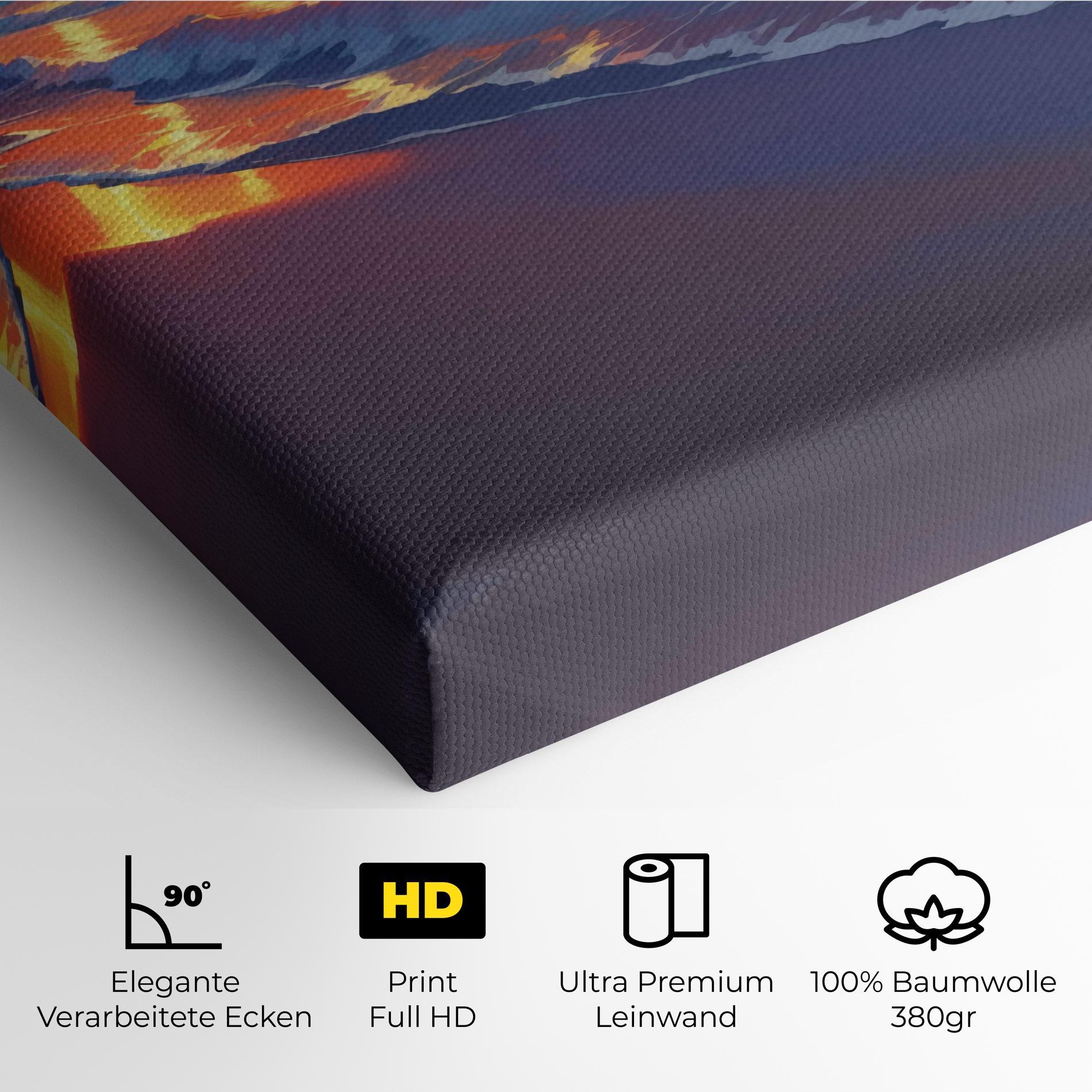 Leinwandbild Dreamy Beach Sunset mockup 4