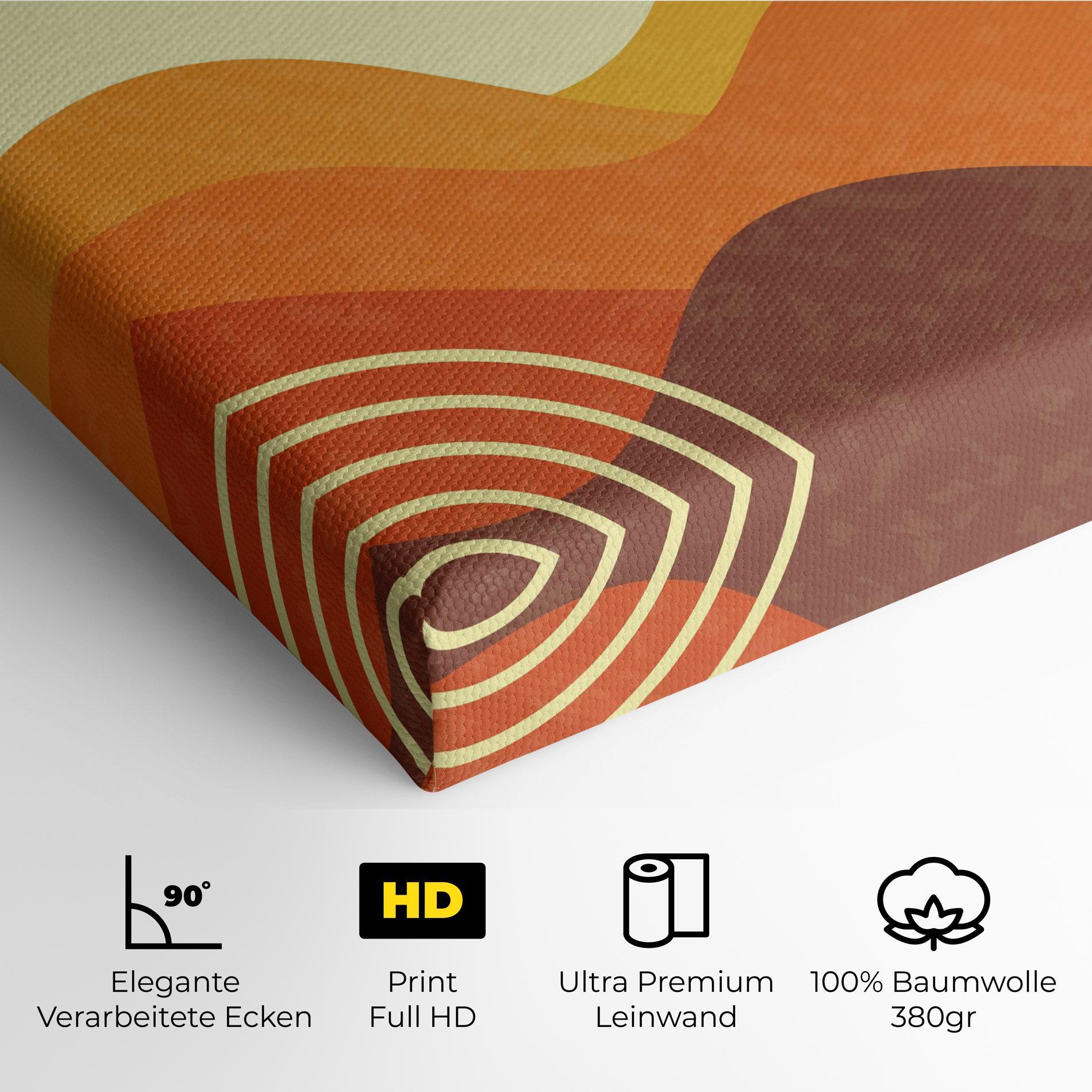 Leinwandbild Minimalist Sunset Art mockup 4