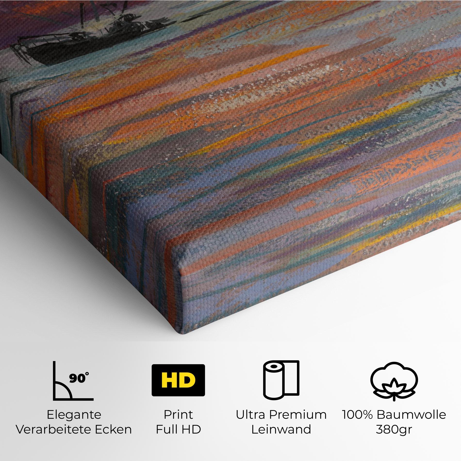 Leinwandbild Sea Ship Painting mockup 4