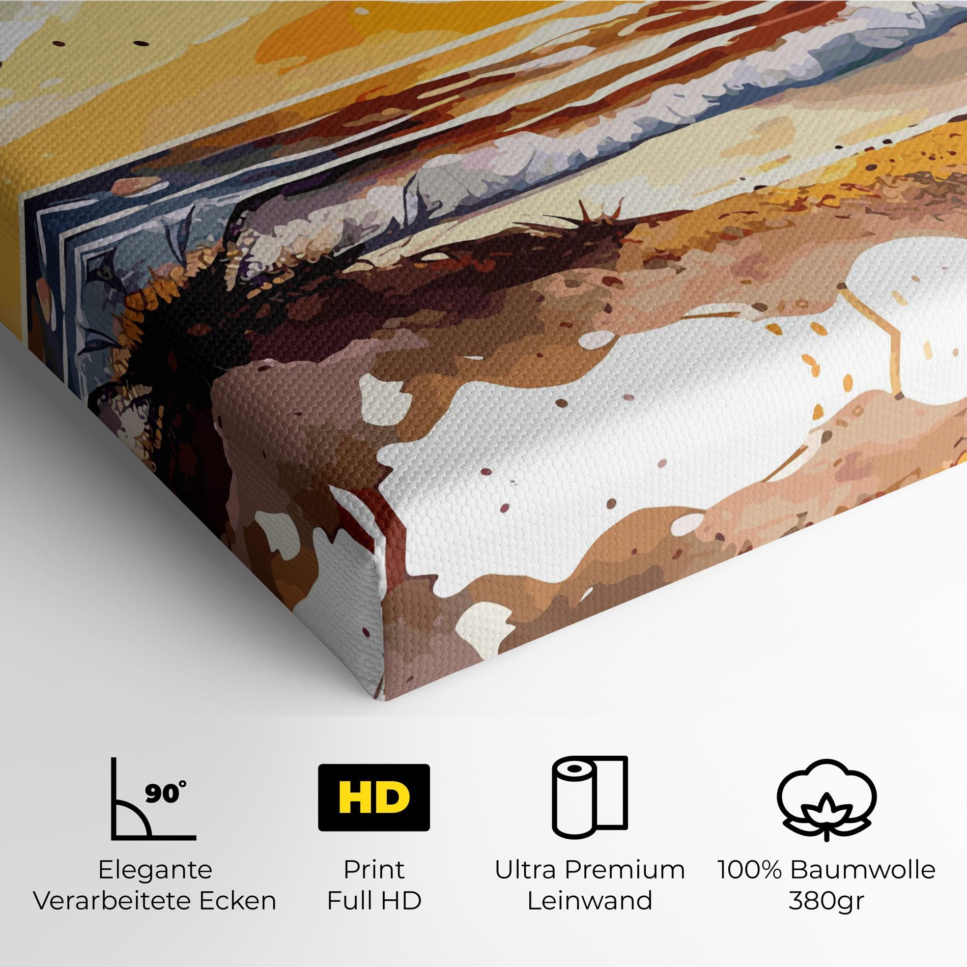 Leinwandbild Sunset Art View mockup 4