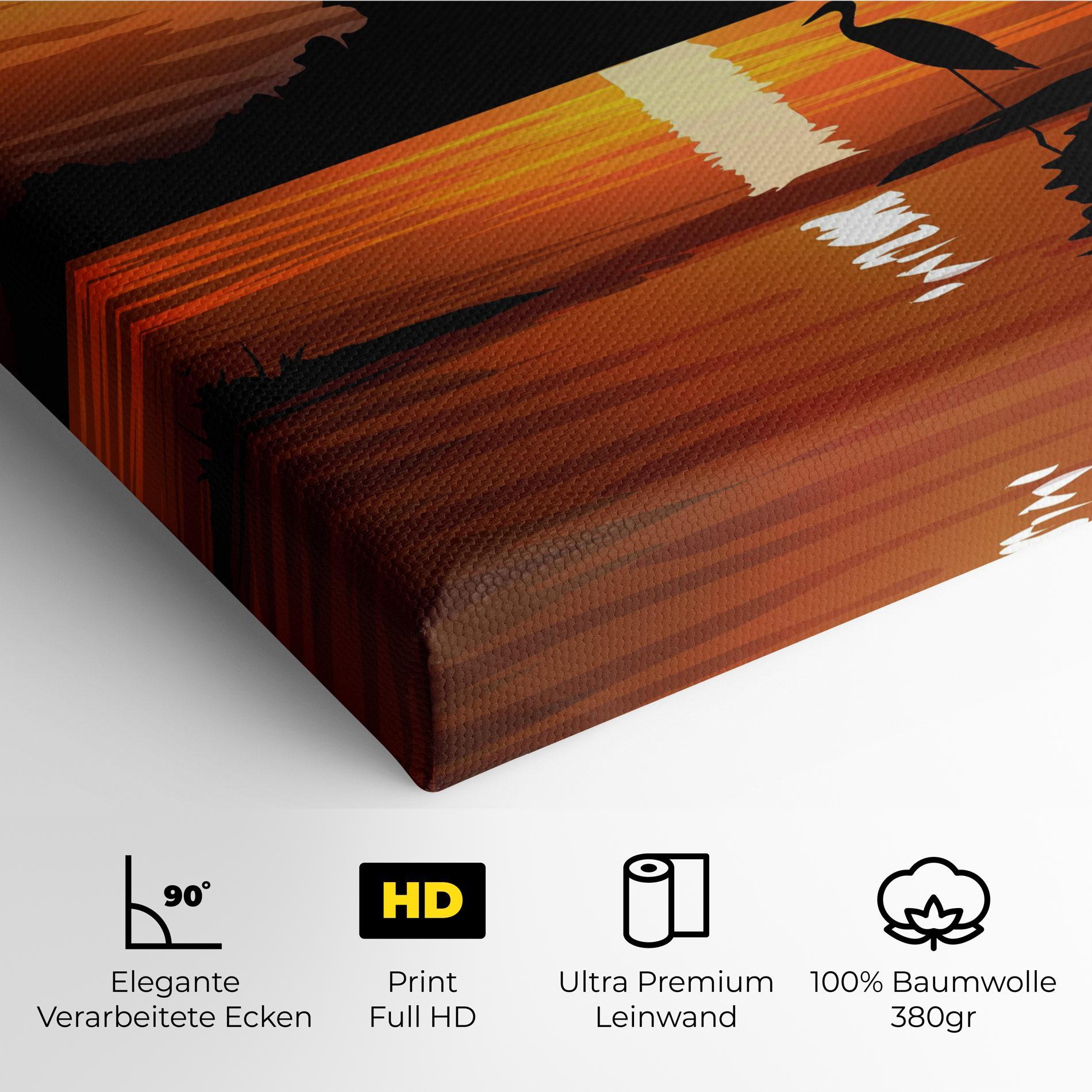 Leinwandbild Sunset Land mockup 4