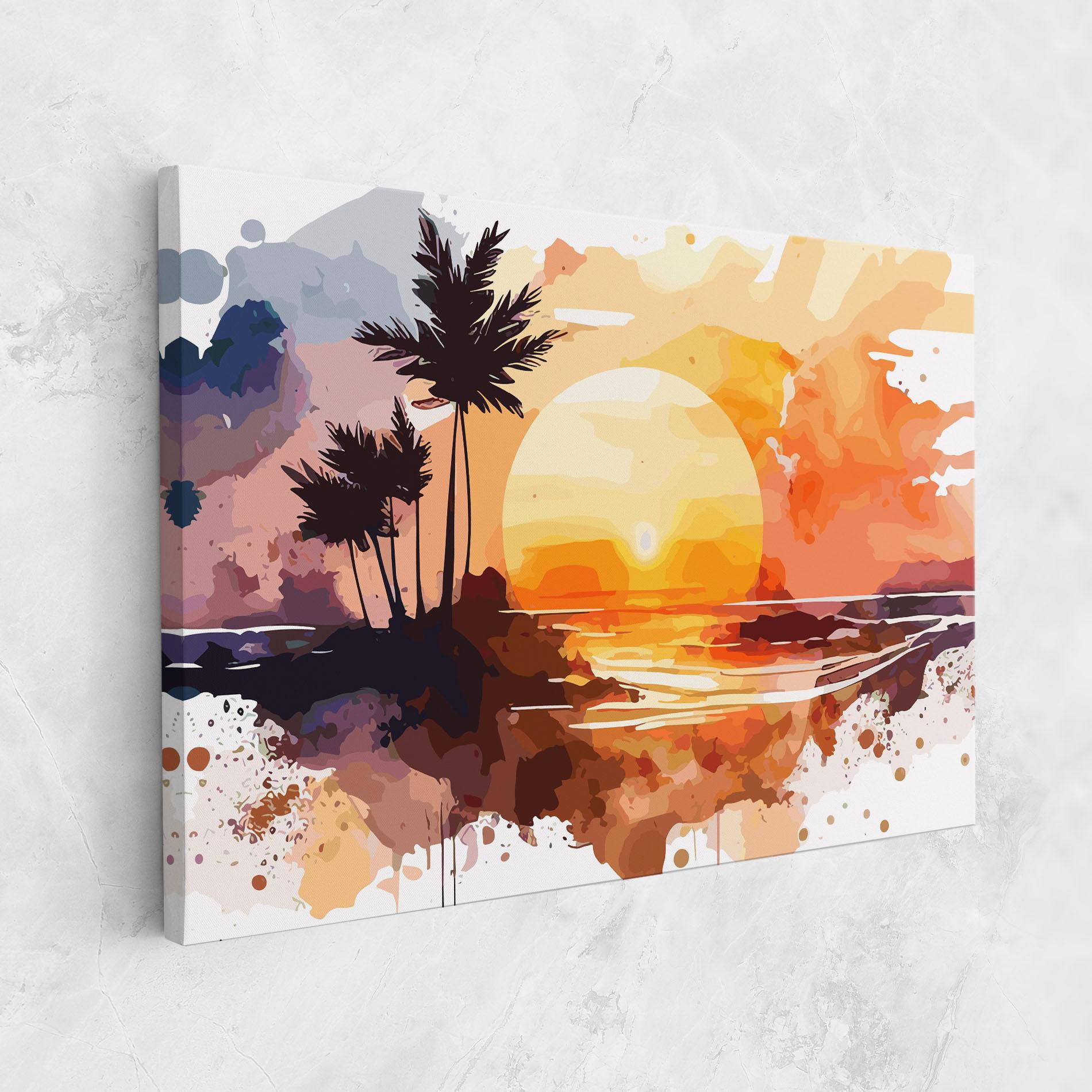 Leinwandbild Beautiful Sunrise mockup 1
