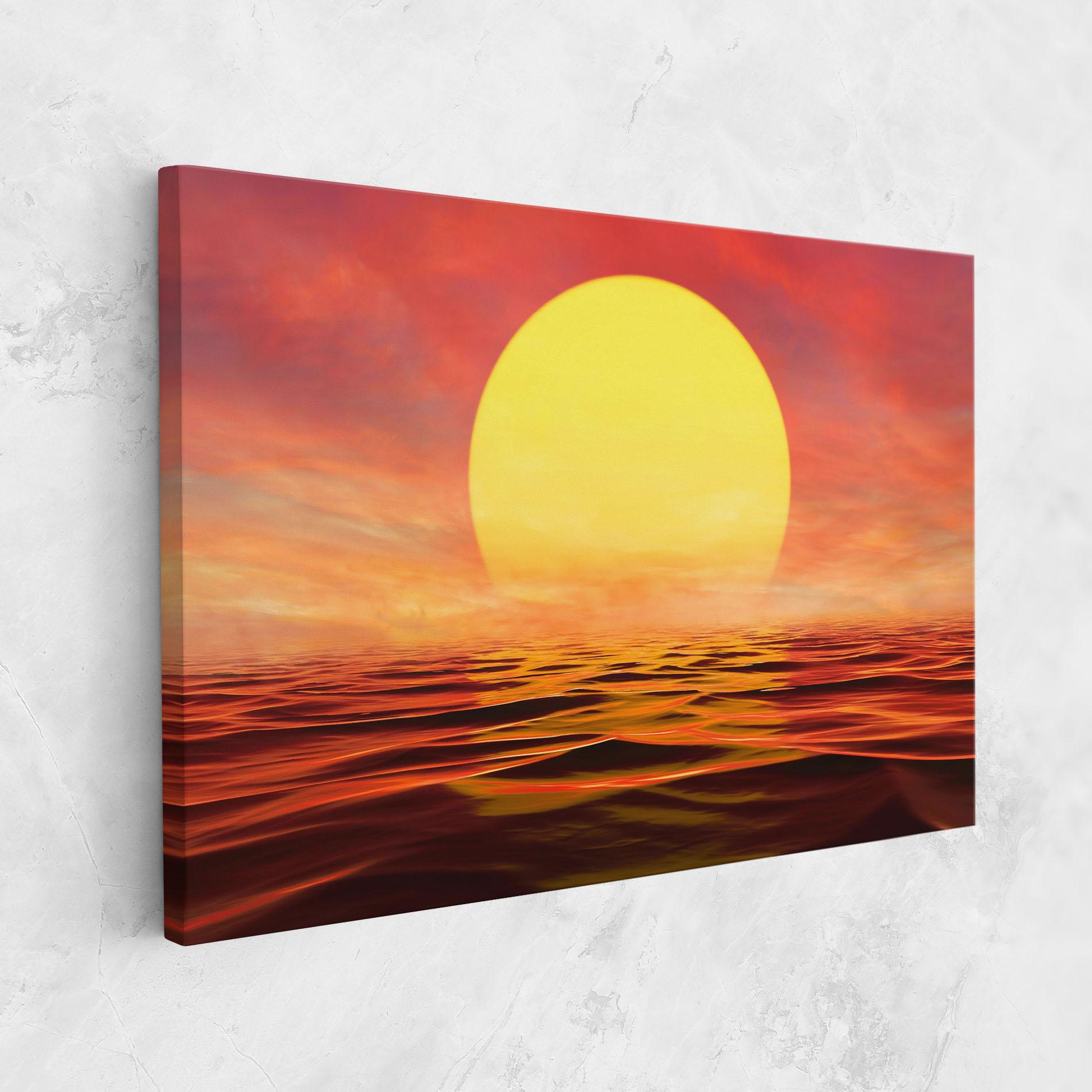 Leinwandbild Clouds Reflection Sky mockup 1