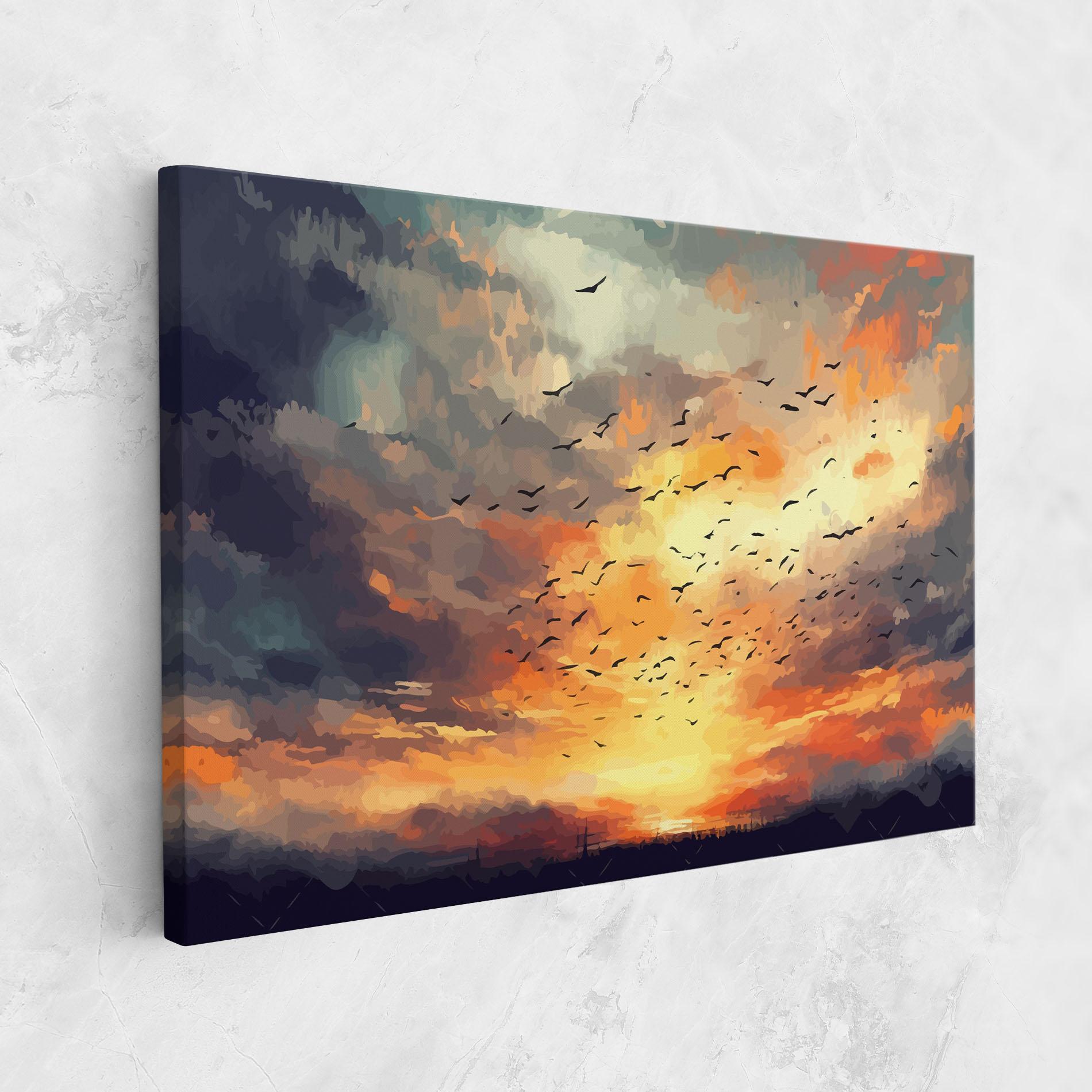 Leinwandbild Majestic Sunset mockup 1