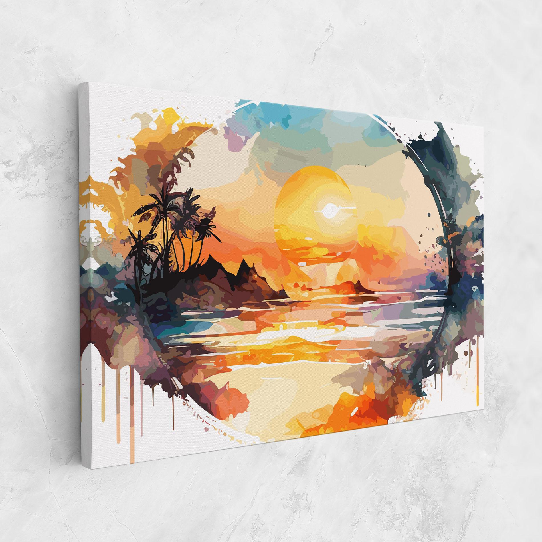 Leinwandbild Sunrise Art mockup 1