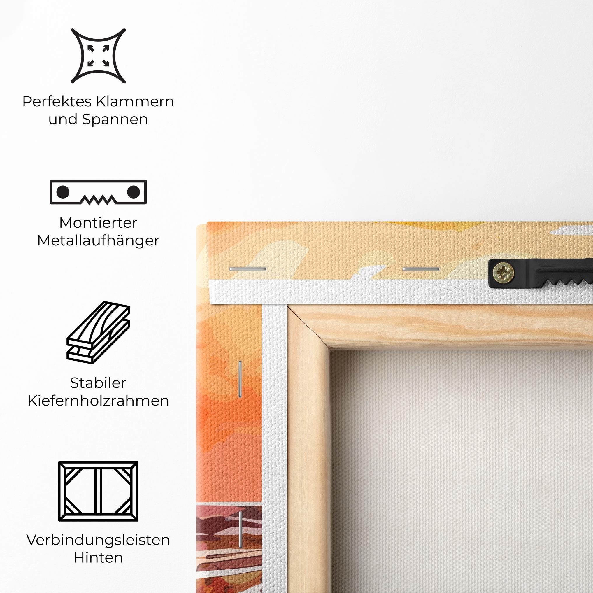 Leinwandbild Beautiful Sunrise mockup 5