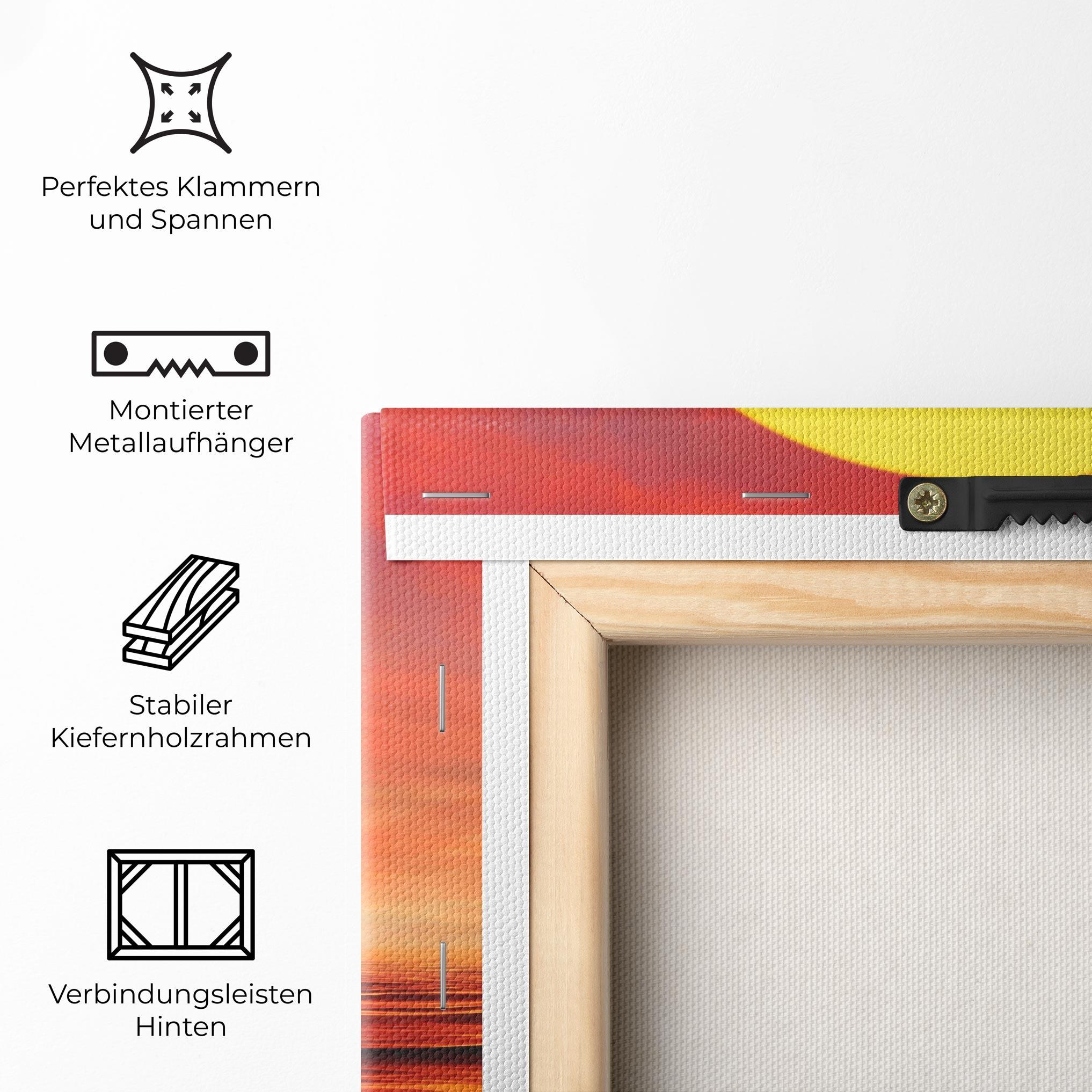 Leinwandbild Clouds Reflection Sky mockup 5