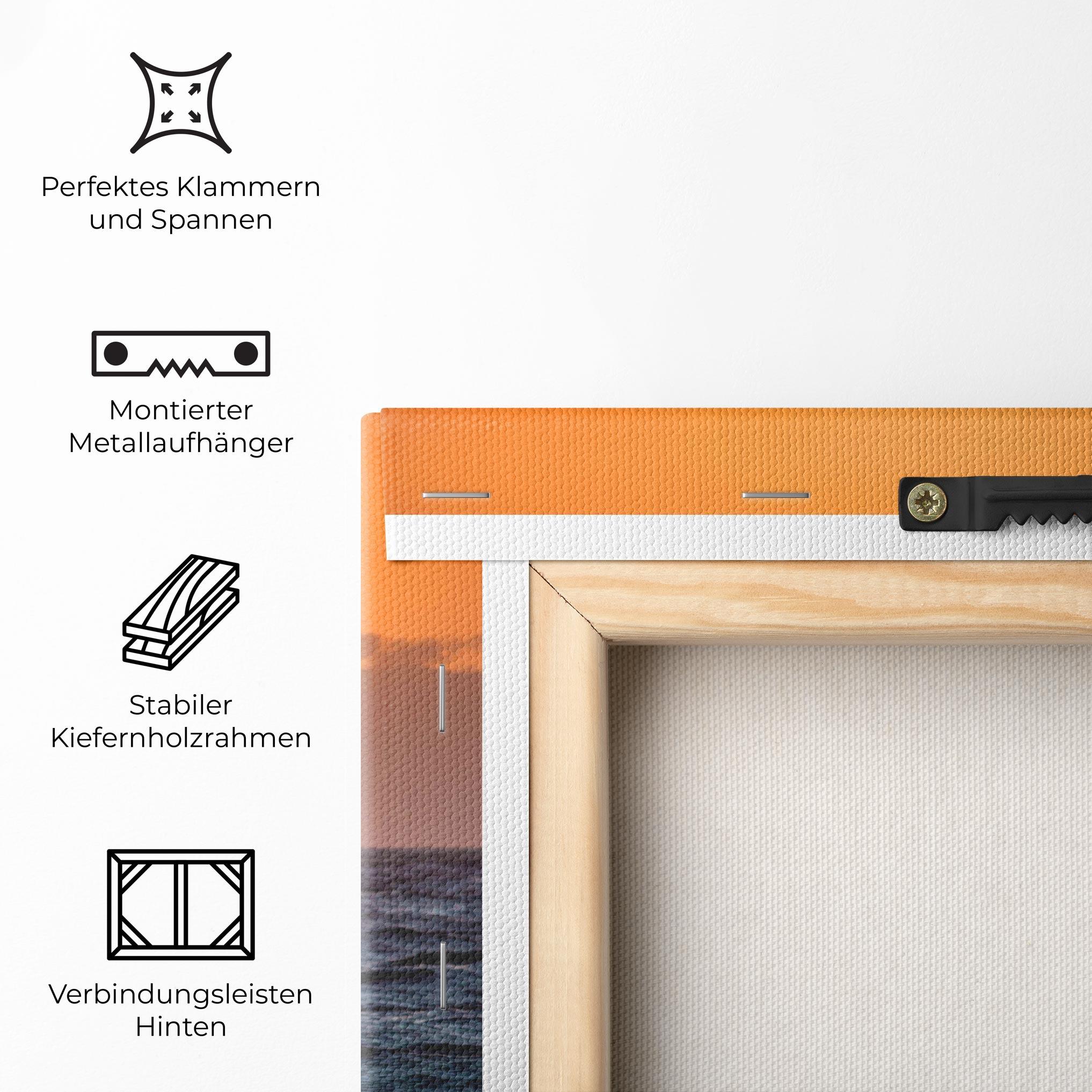 Leinwandbild Morning Waves mockup 5