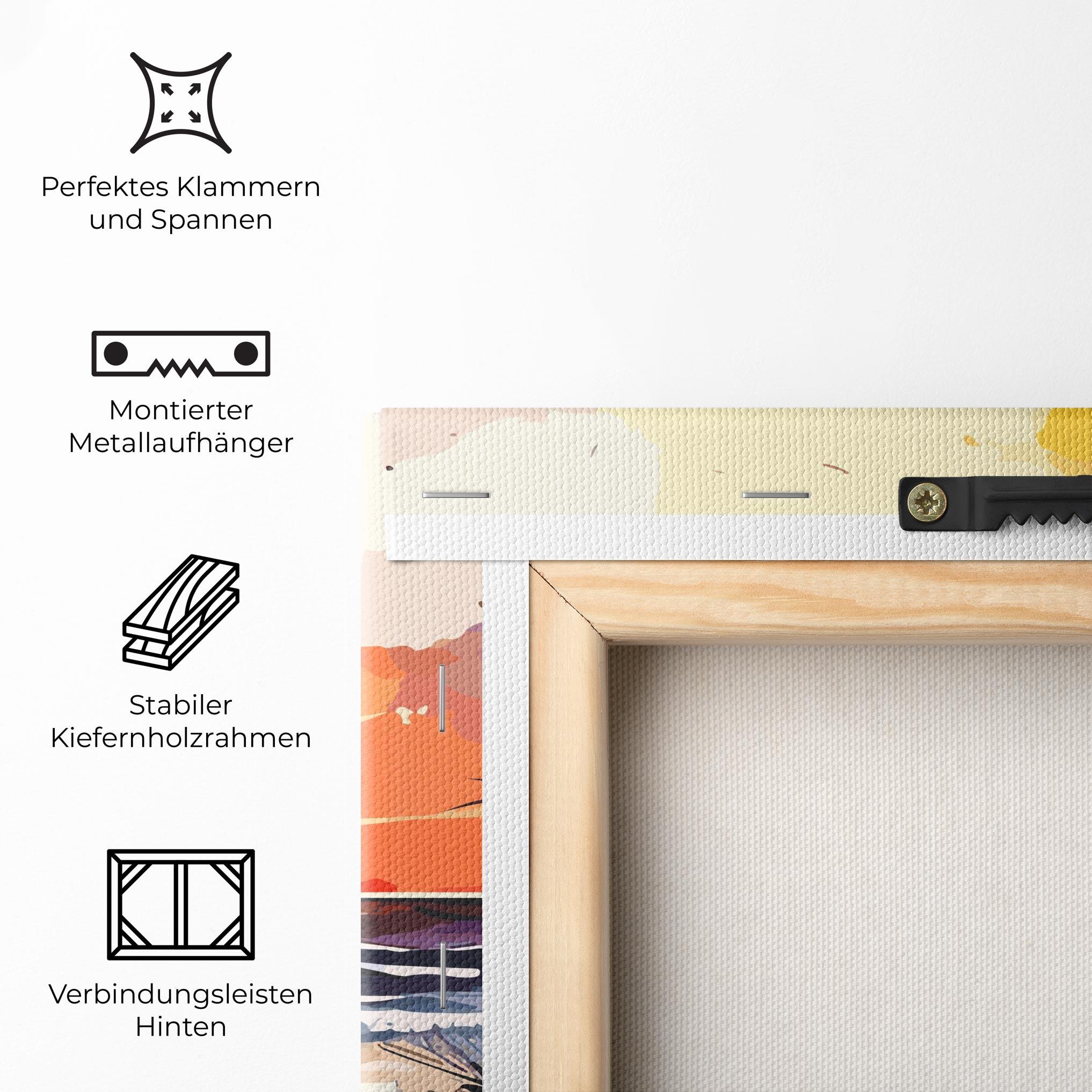 Leinwandbild Sunset Art View mockup 5
