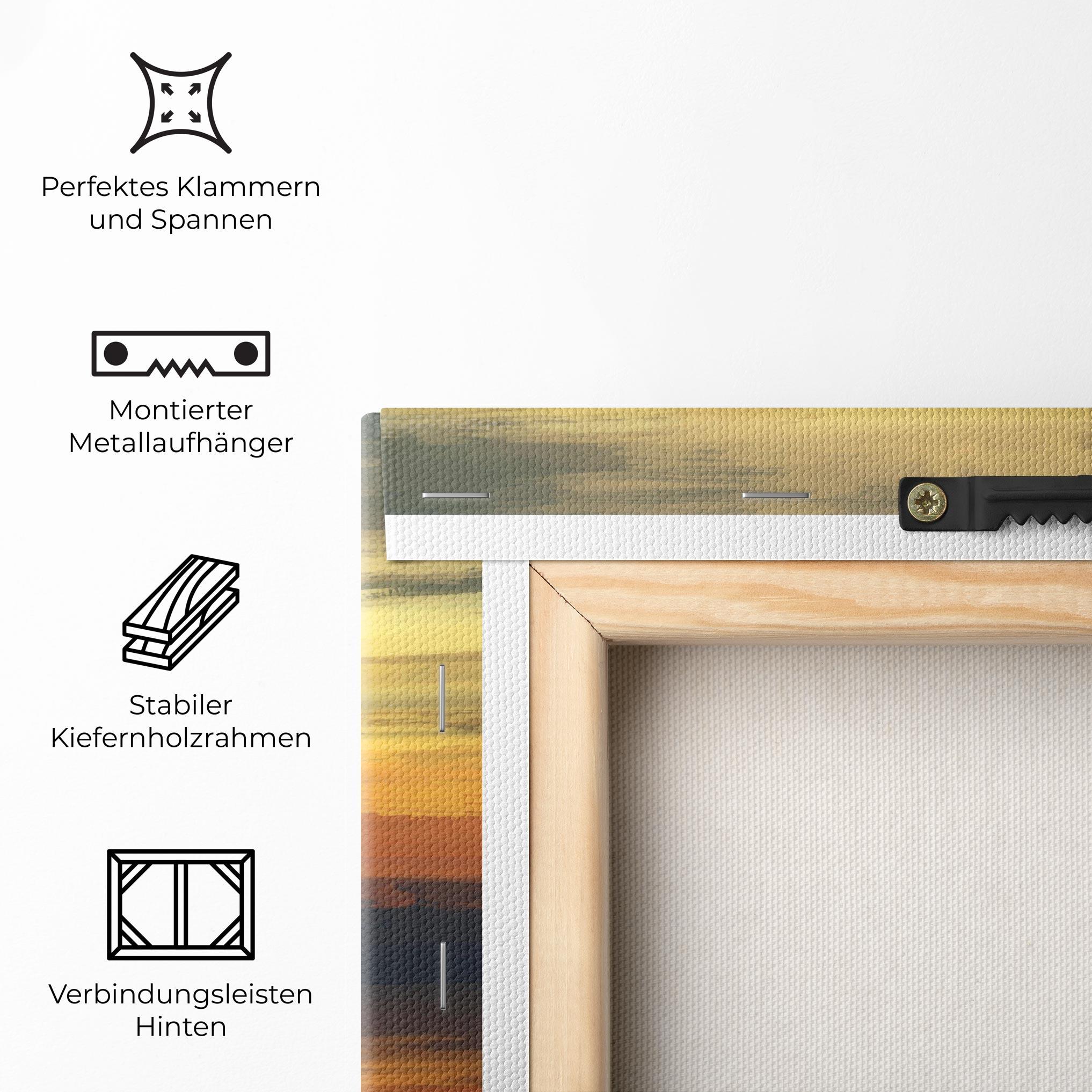 Leinwandbild Sunset Oil Paint mockup 5