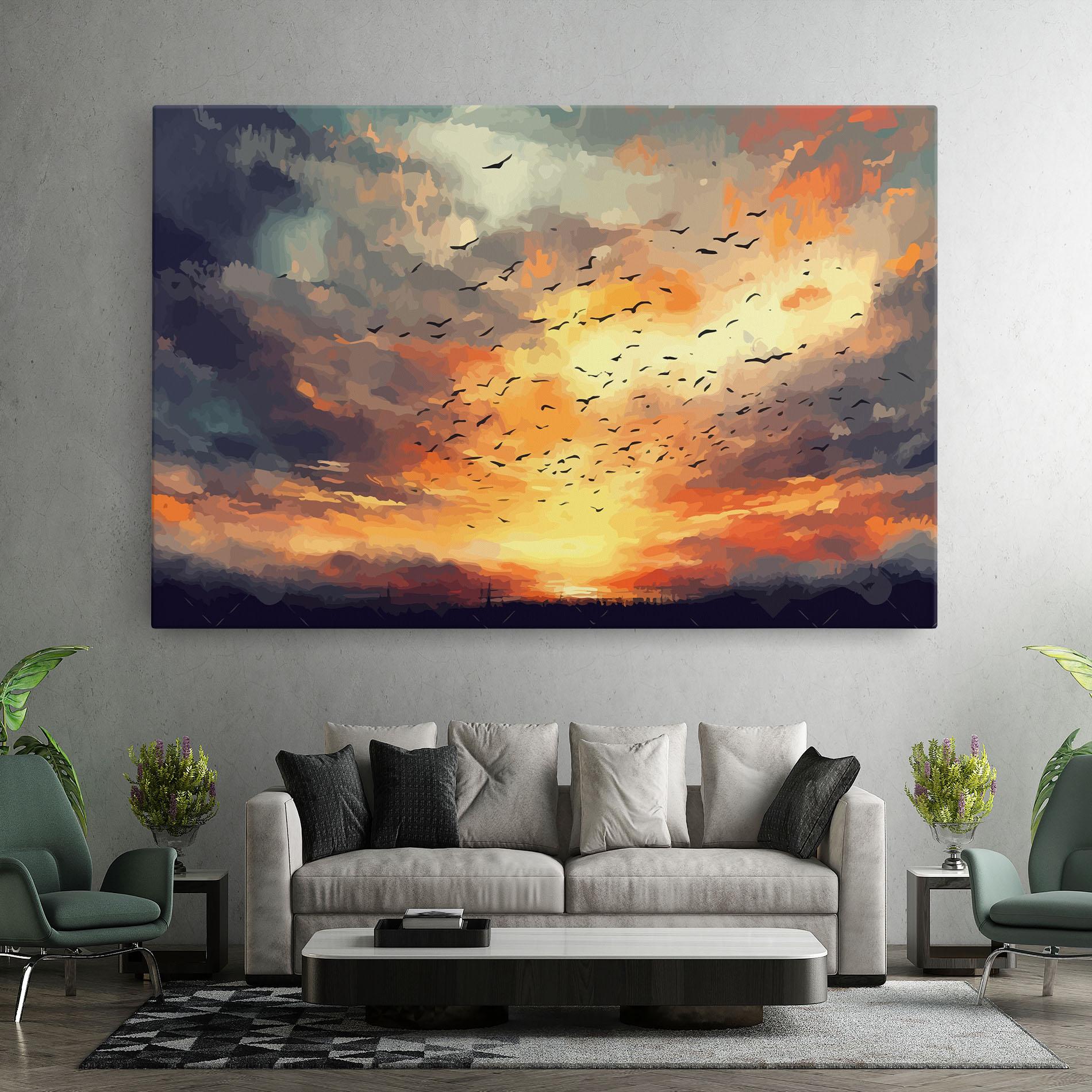 Leinwandbild Majestic Sunset mockup 7
