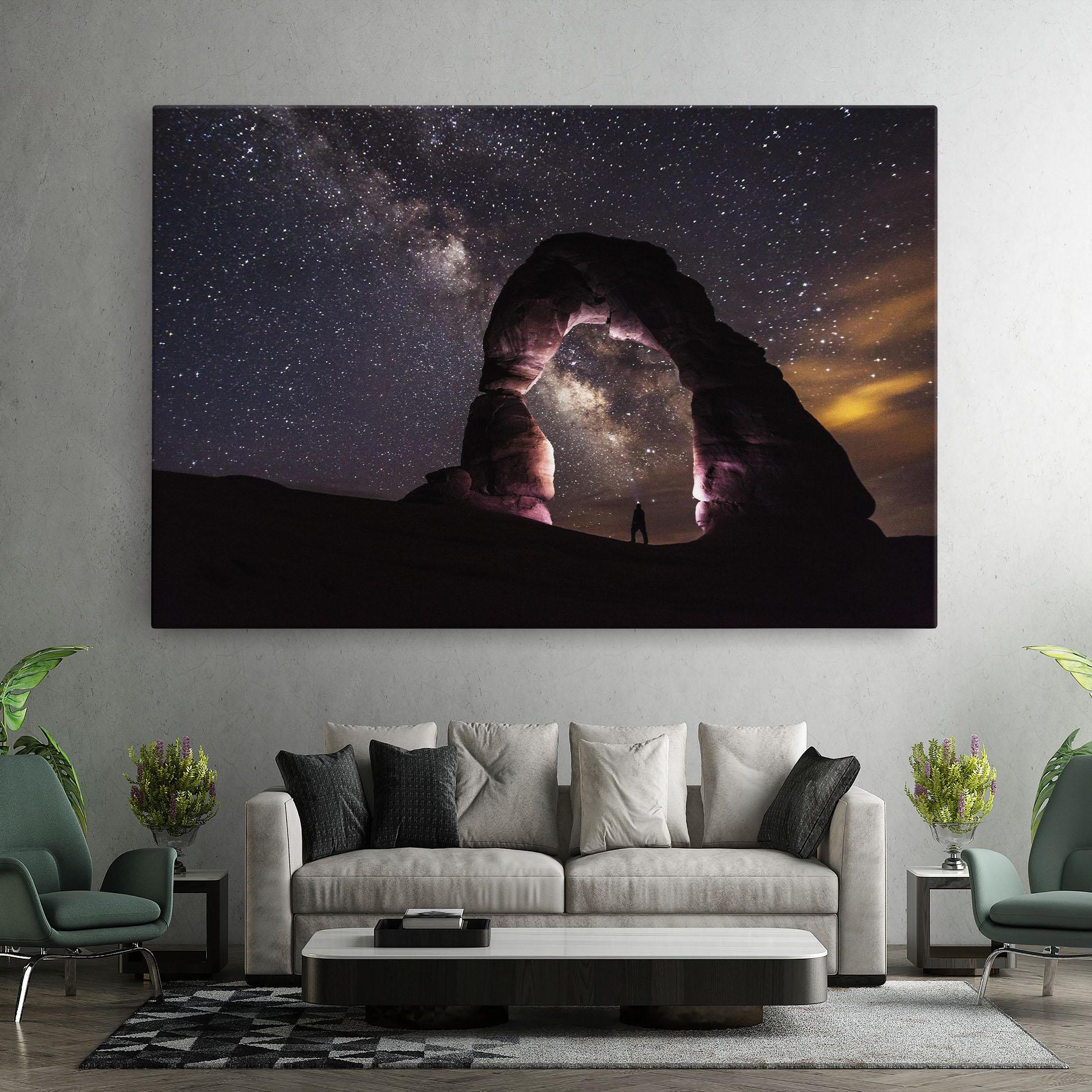 Leinwandbild Stars Landscape mockup 7