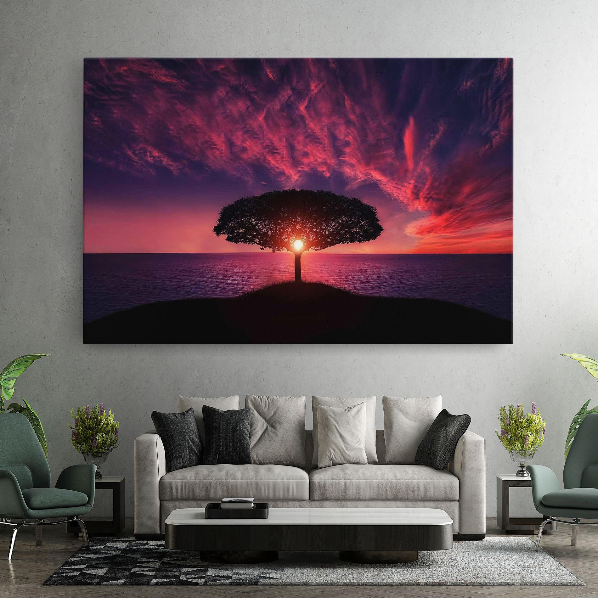 Leinwandbild Sun Tree mockup 7