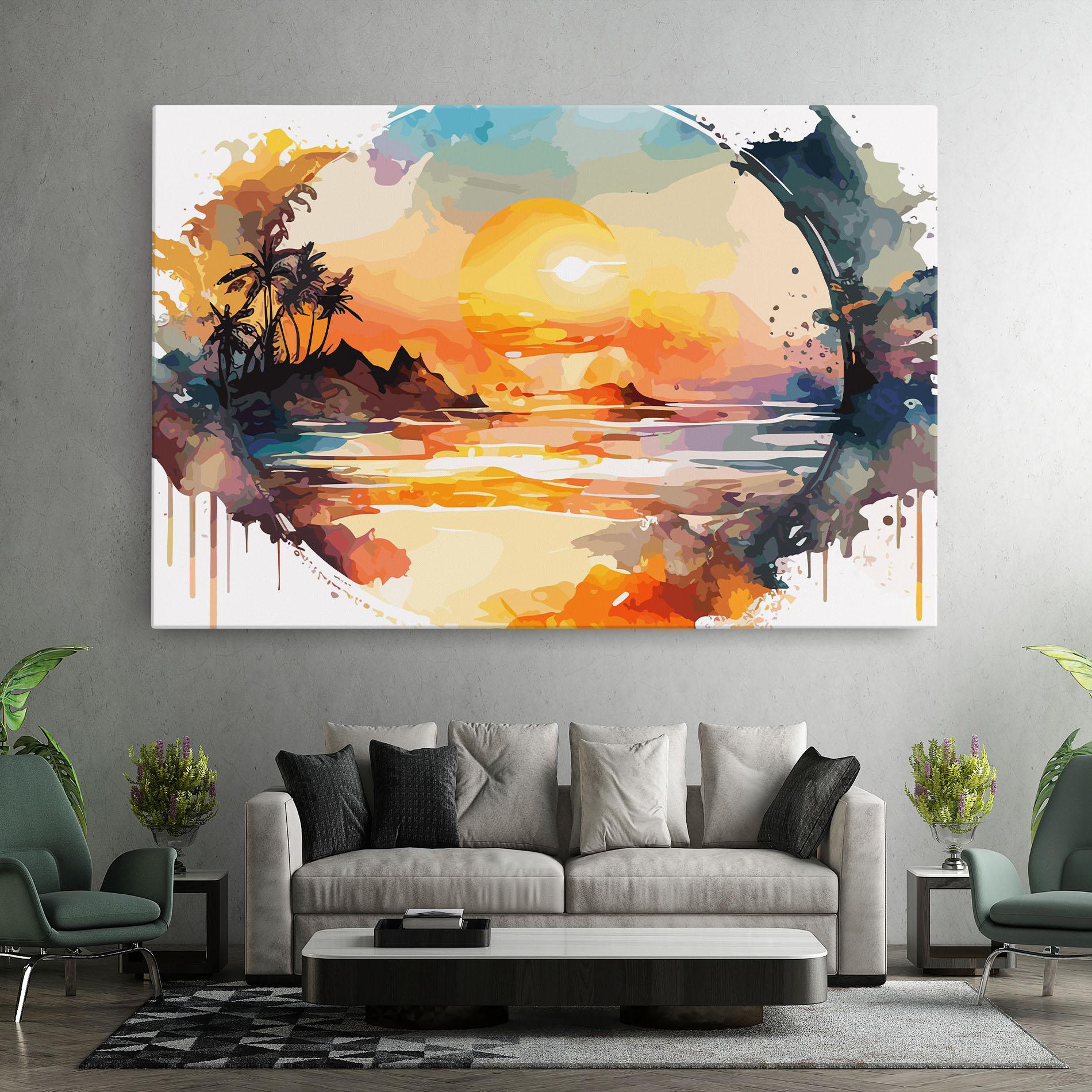 Leinwandbild Sunrise Art mockup 7