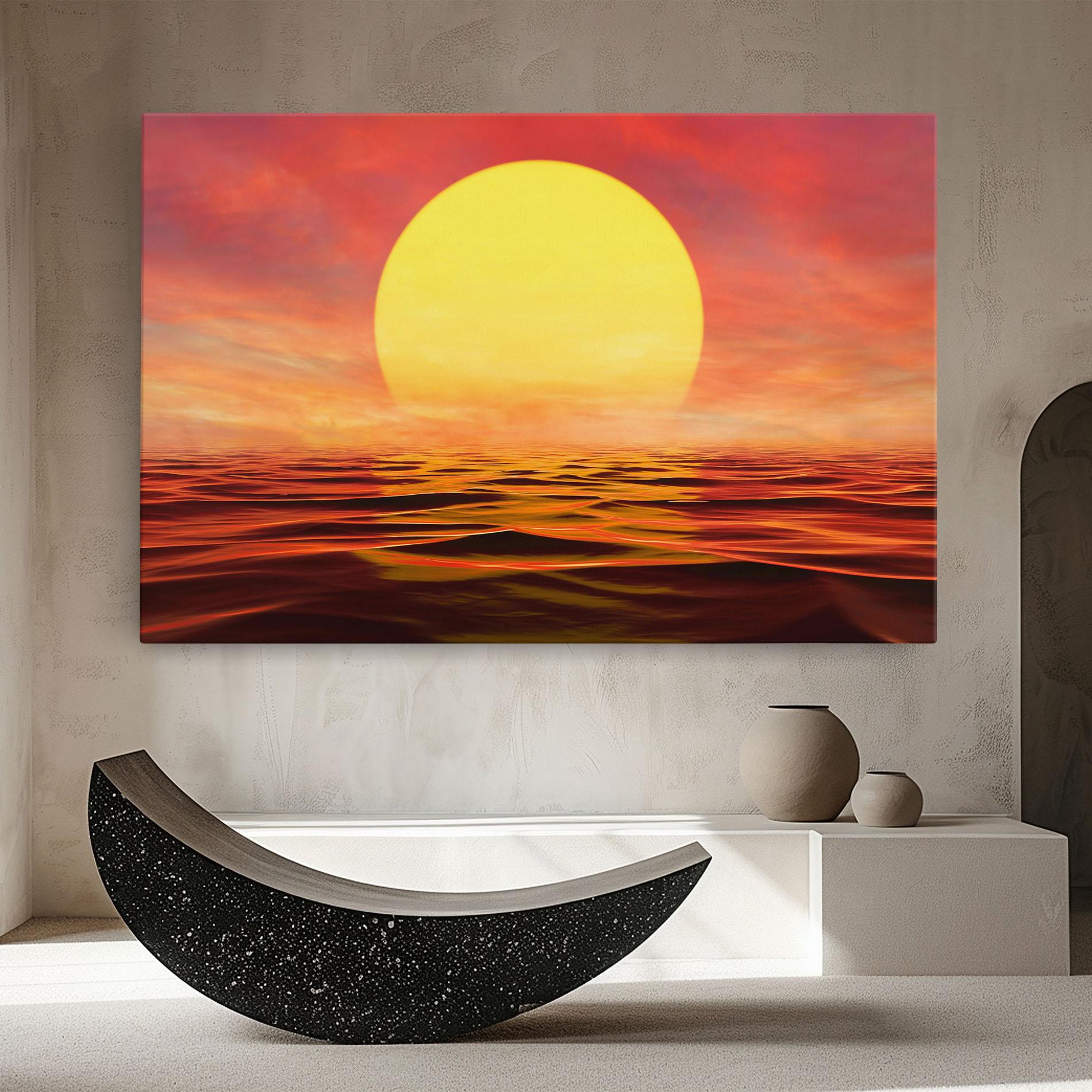 Leinwandbild Clouds Reflection Sky mockup 8