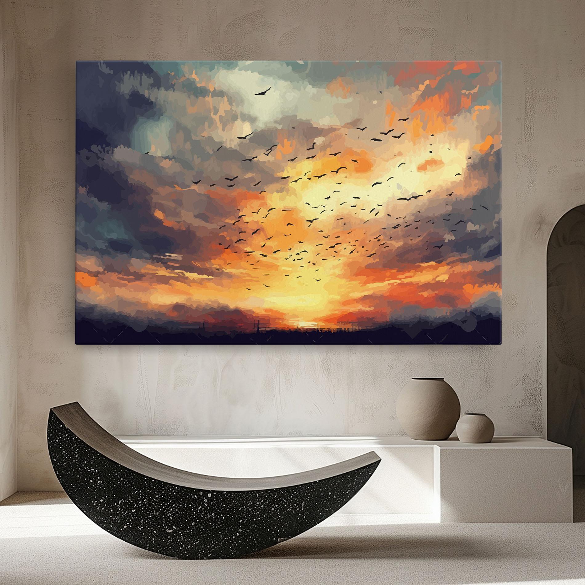 Leinwandbild Majestic Sunset mockup 8
