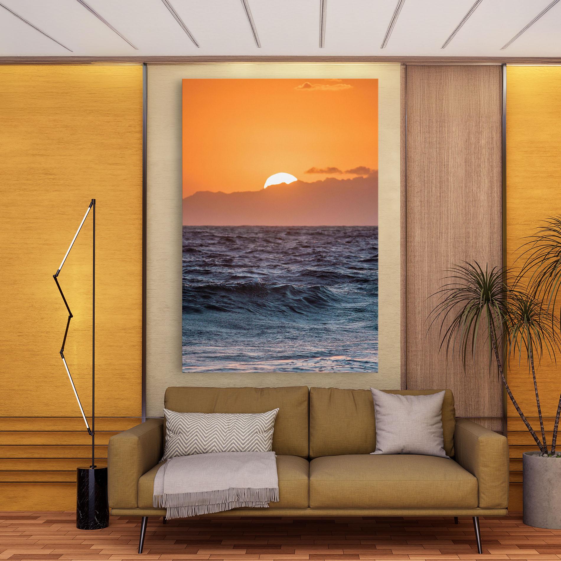 Leinwandbild Morning Waves mockup 9