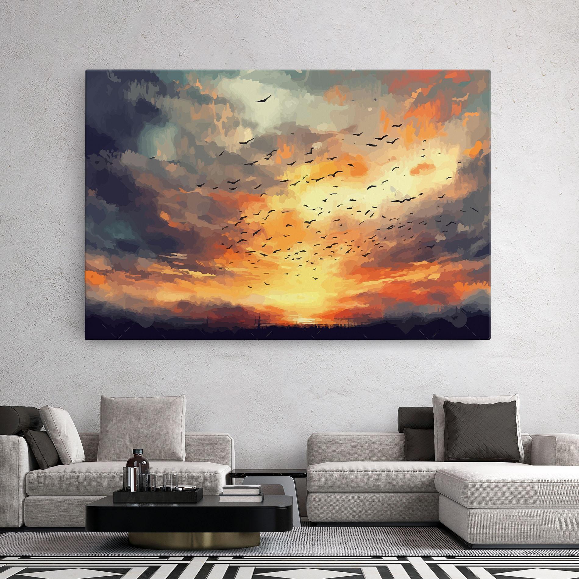 Leinwandbild Majestic Sunset mockup 2