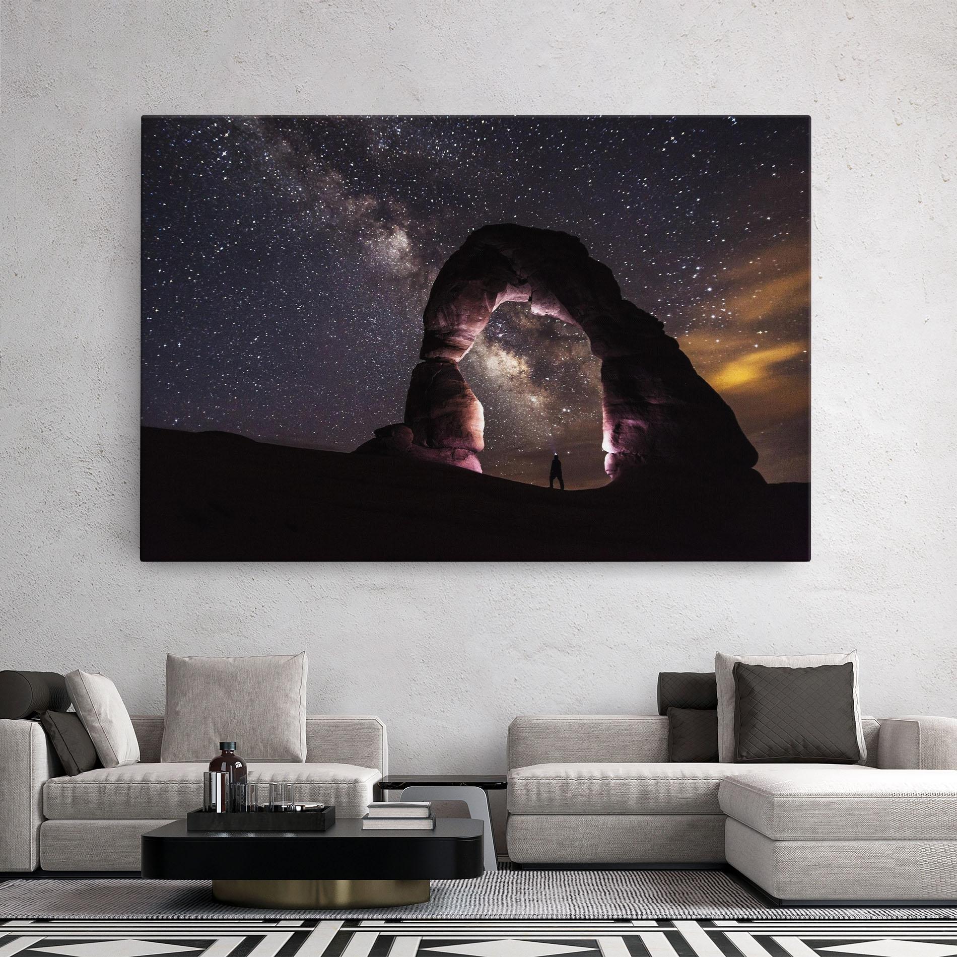 Leinwandbild Stars Landscape mockup 2
