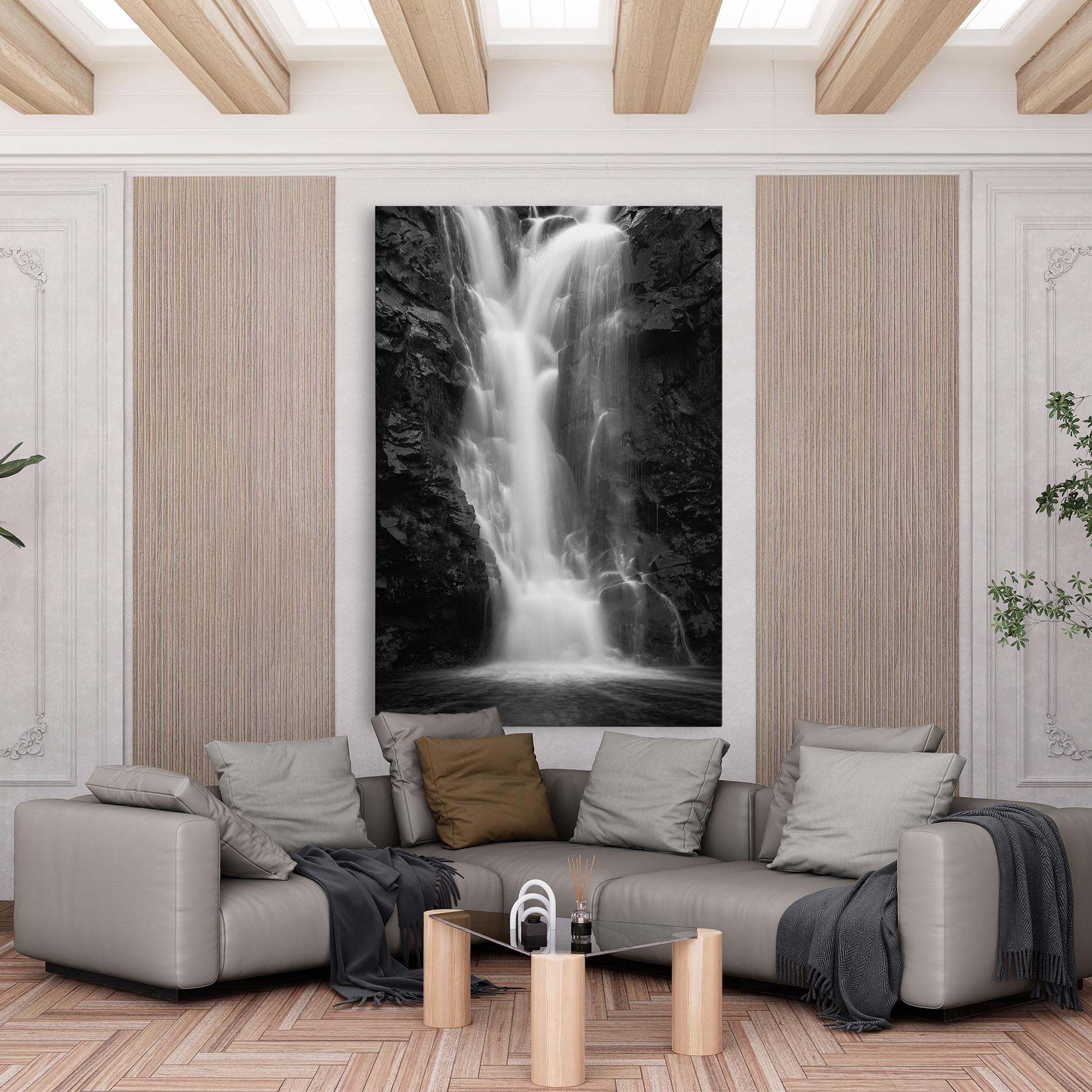 Leinwandbild Black Rock Waterfall View mockup 6