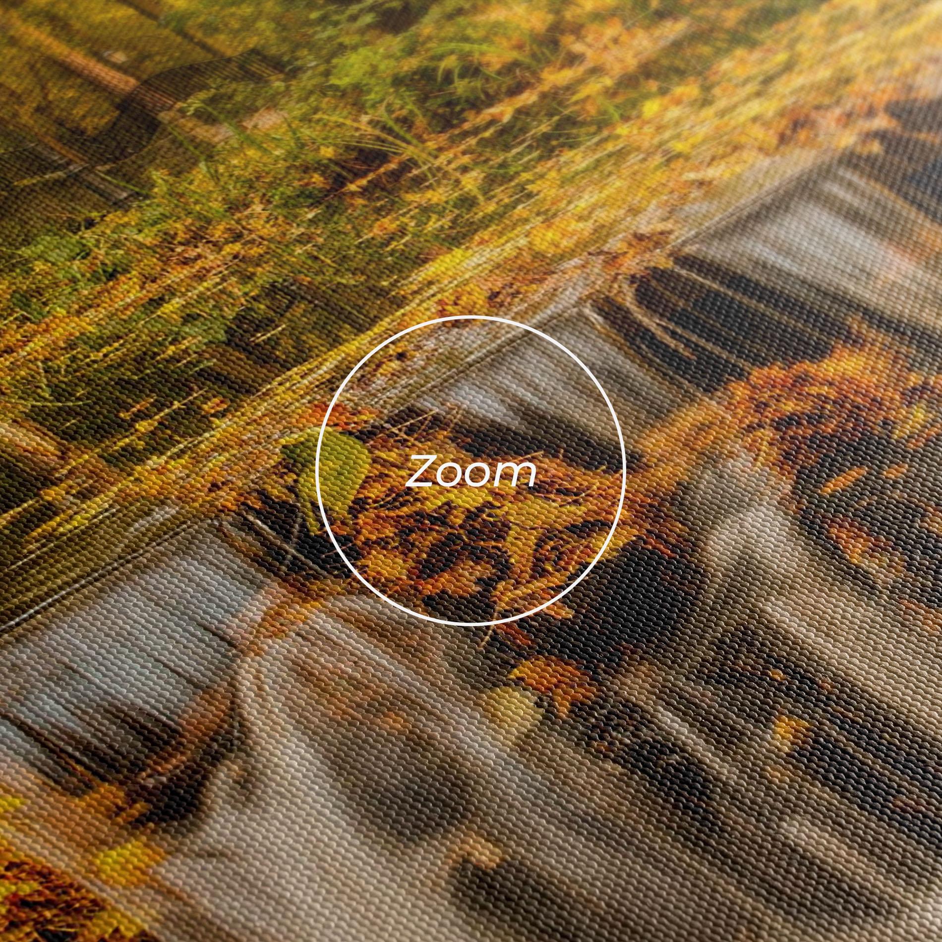 Leinwandbild Autumn Pretty Waterfall mockup 3