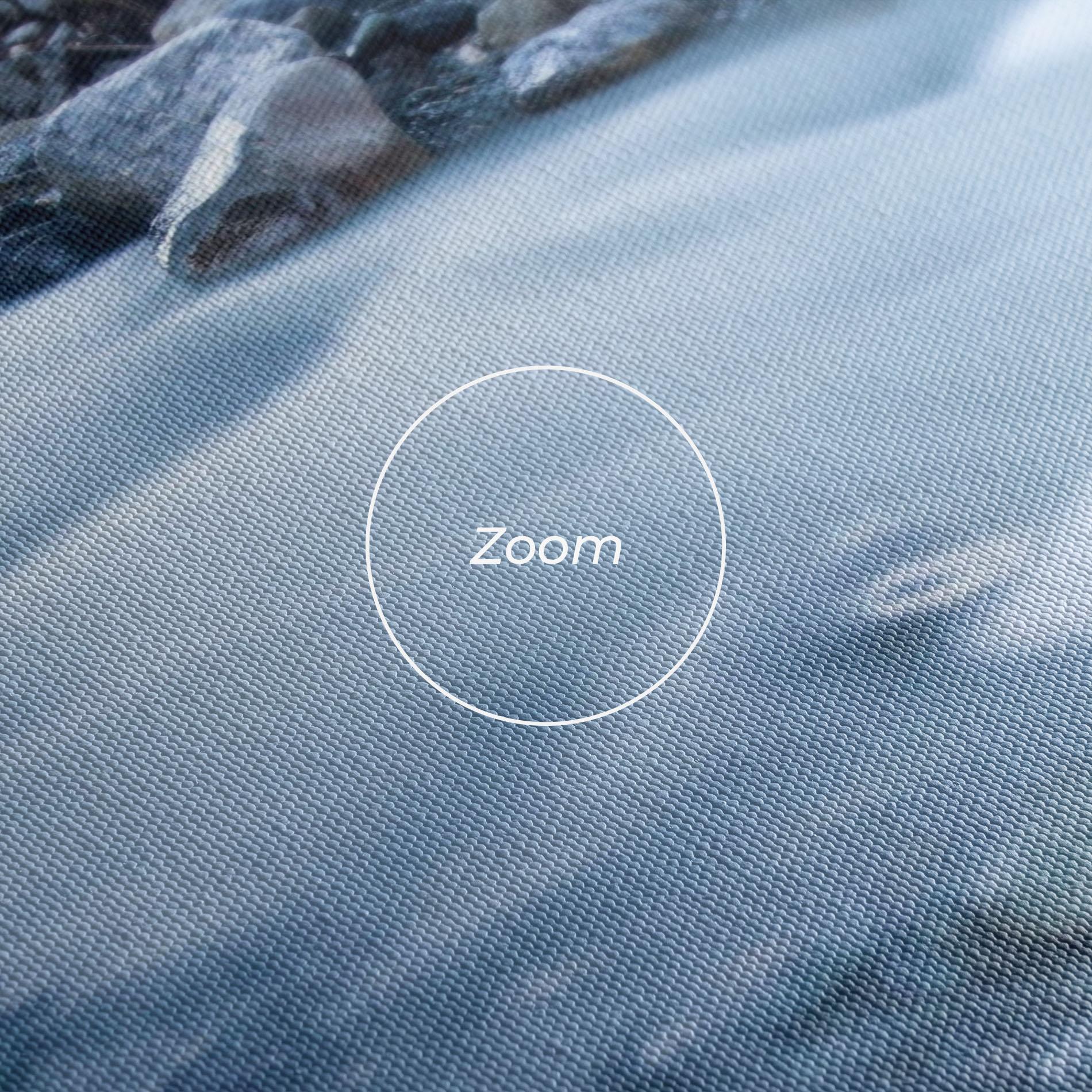 Leinwandbild Grey Water Falling mockup 3