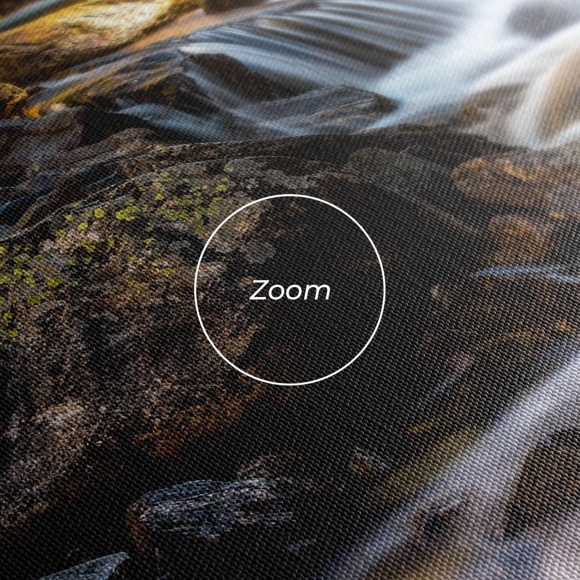 Leinwandbild Nature Rocks Waterfall mockup 3