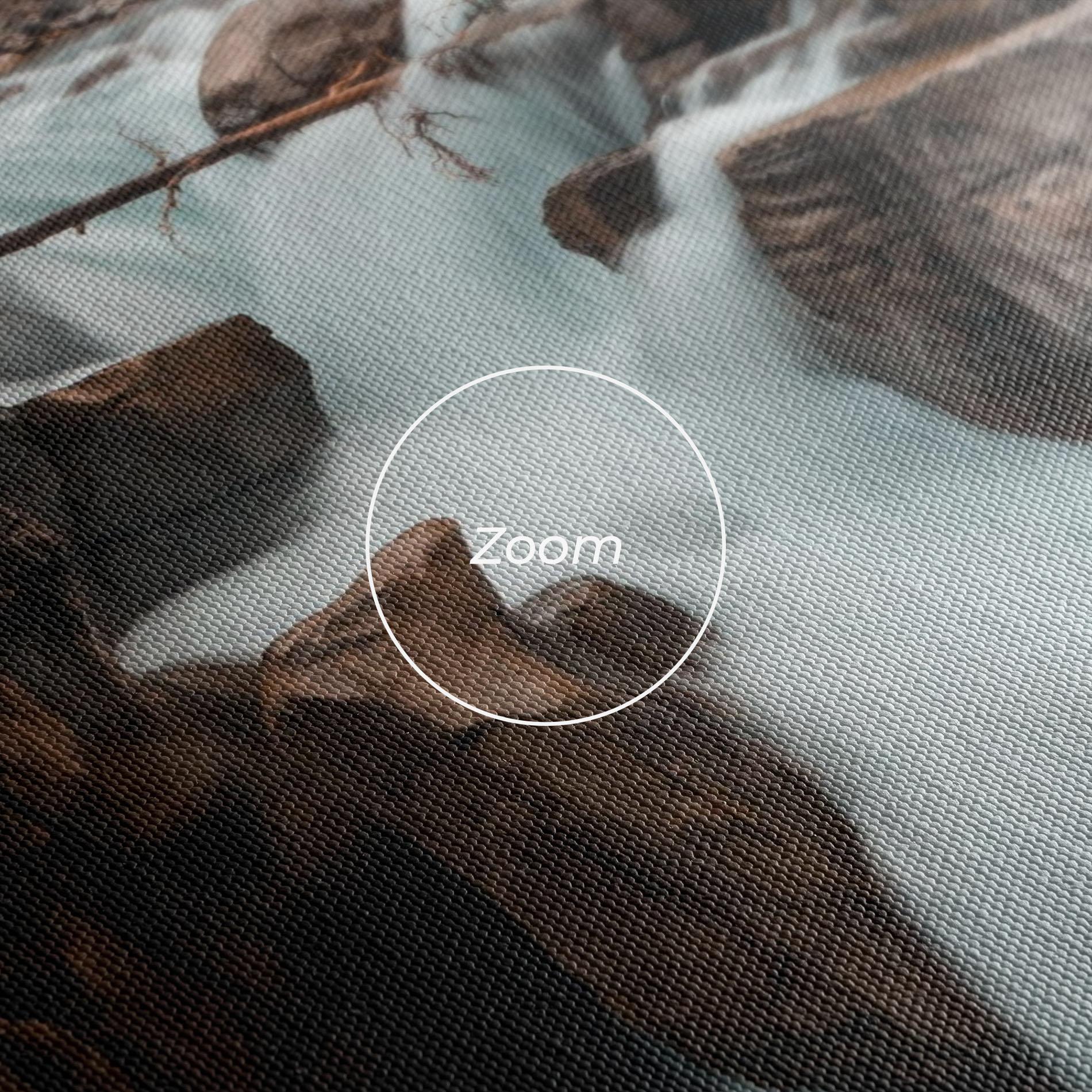 Leinwandbild Orange Trees Waterfall mockup 3