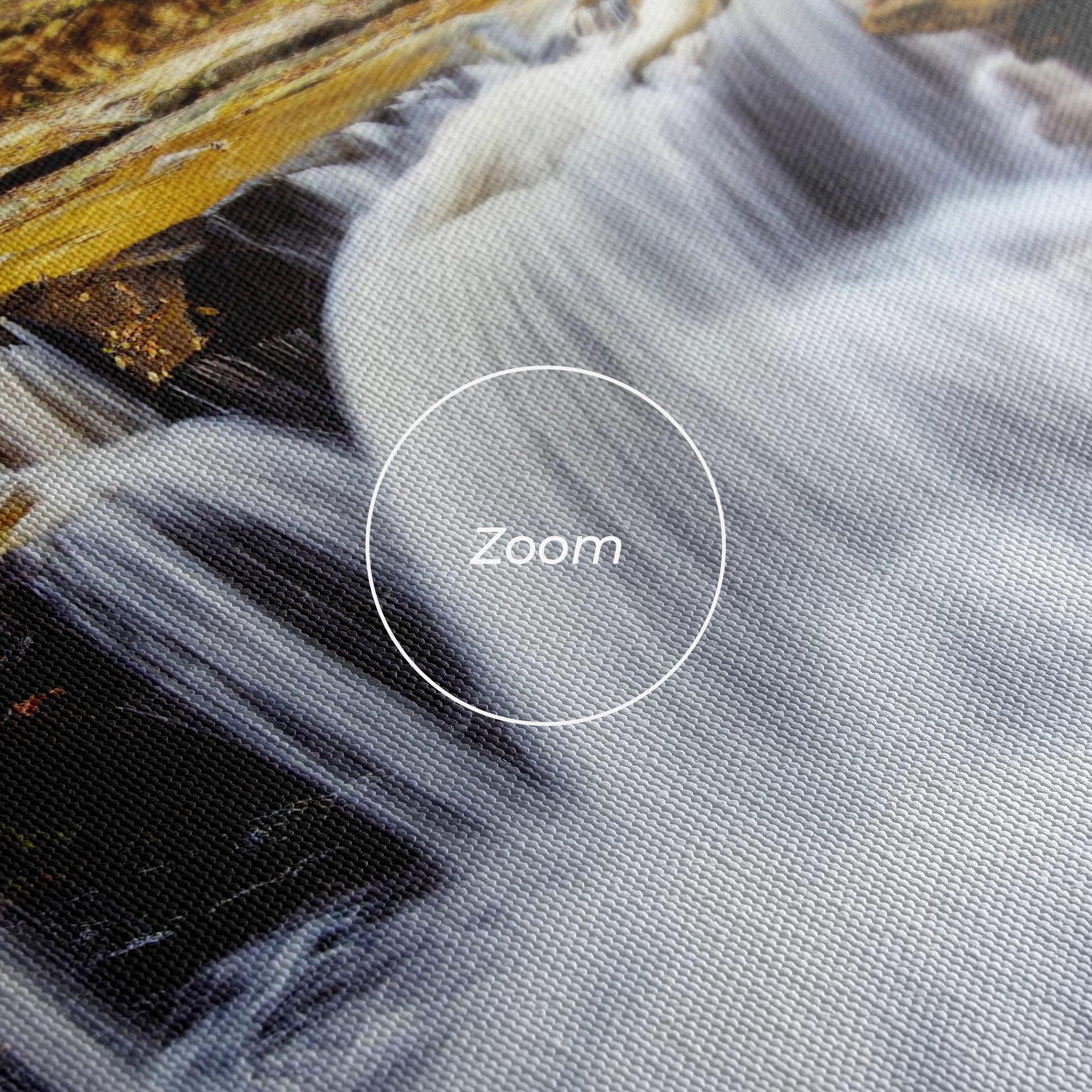 Leinwandbild Pretty Autumn Waterfall mockup 3