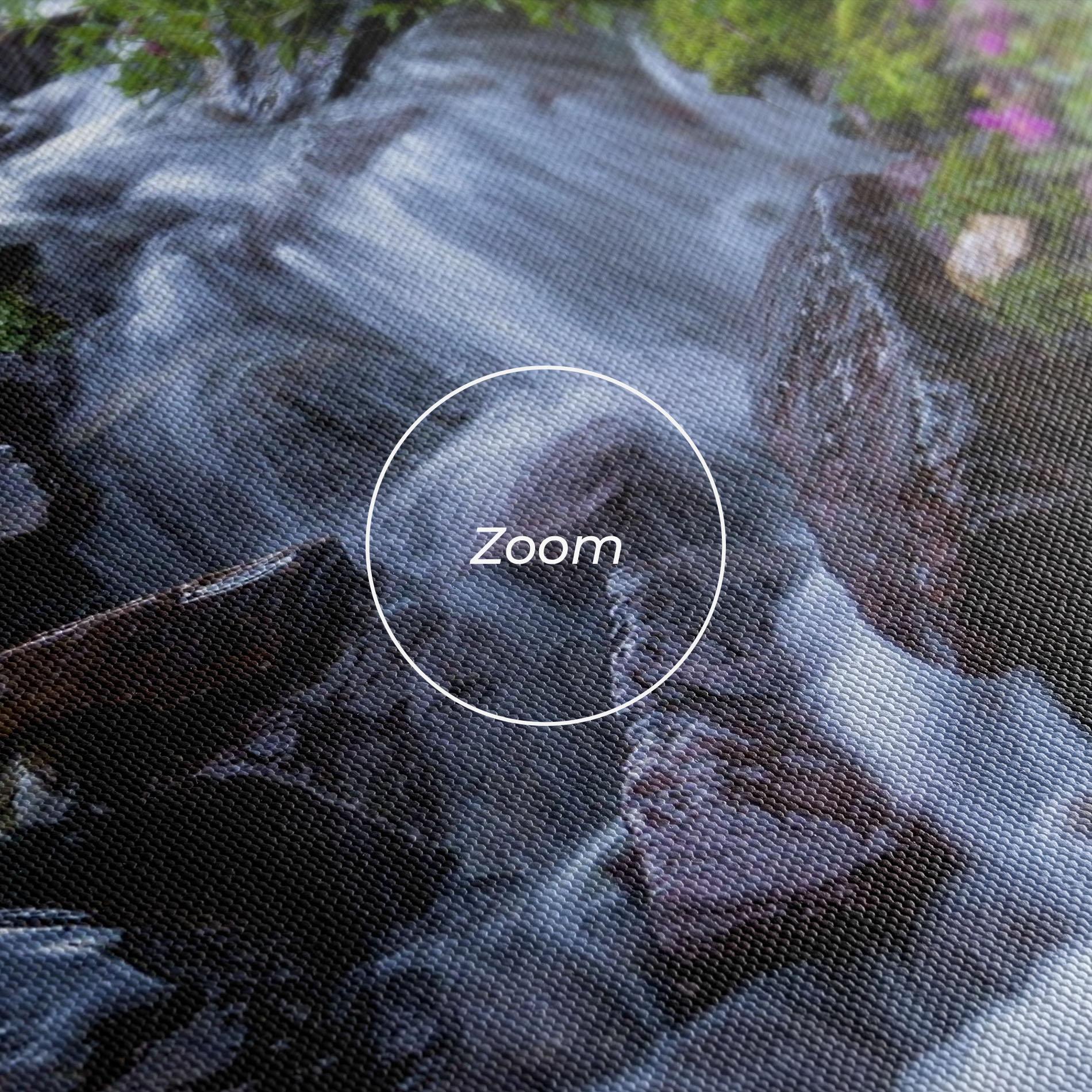 Leinwandbild Water Falling Field mockup 3