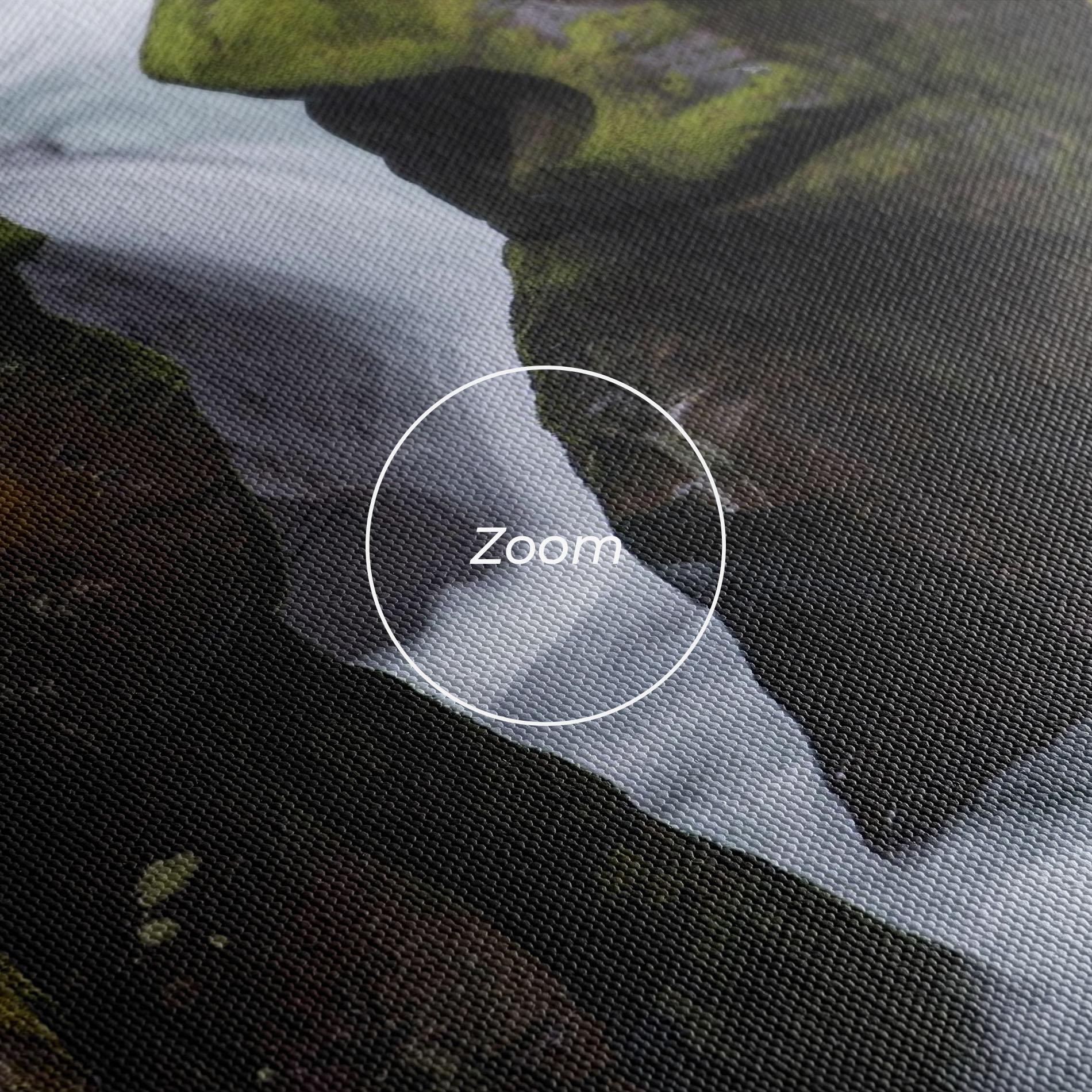 Leinwandbild Water Falling Forest mockup 3