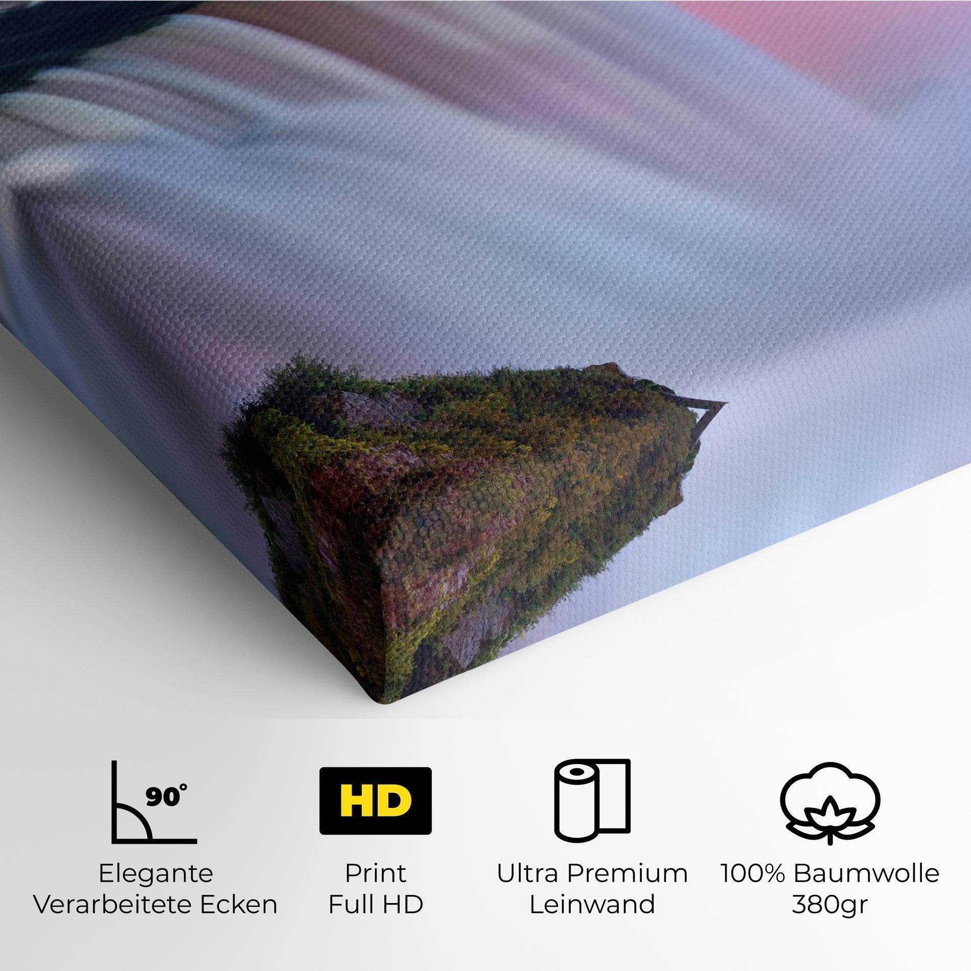 Leinwandbild Dreamy Purple Waterfall mockup 4