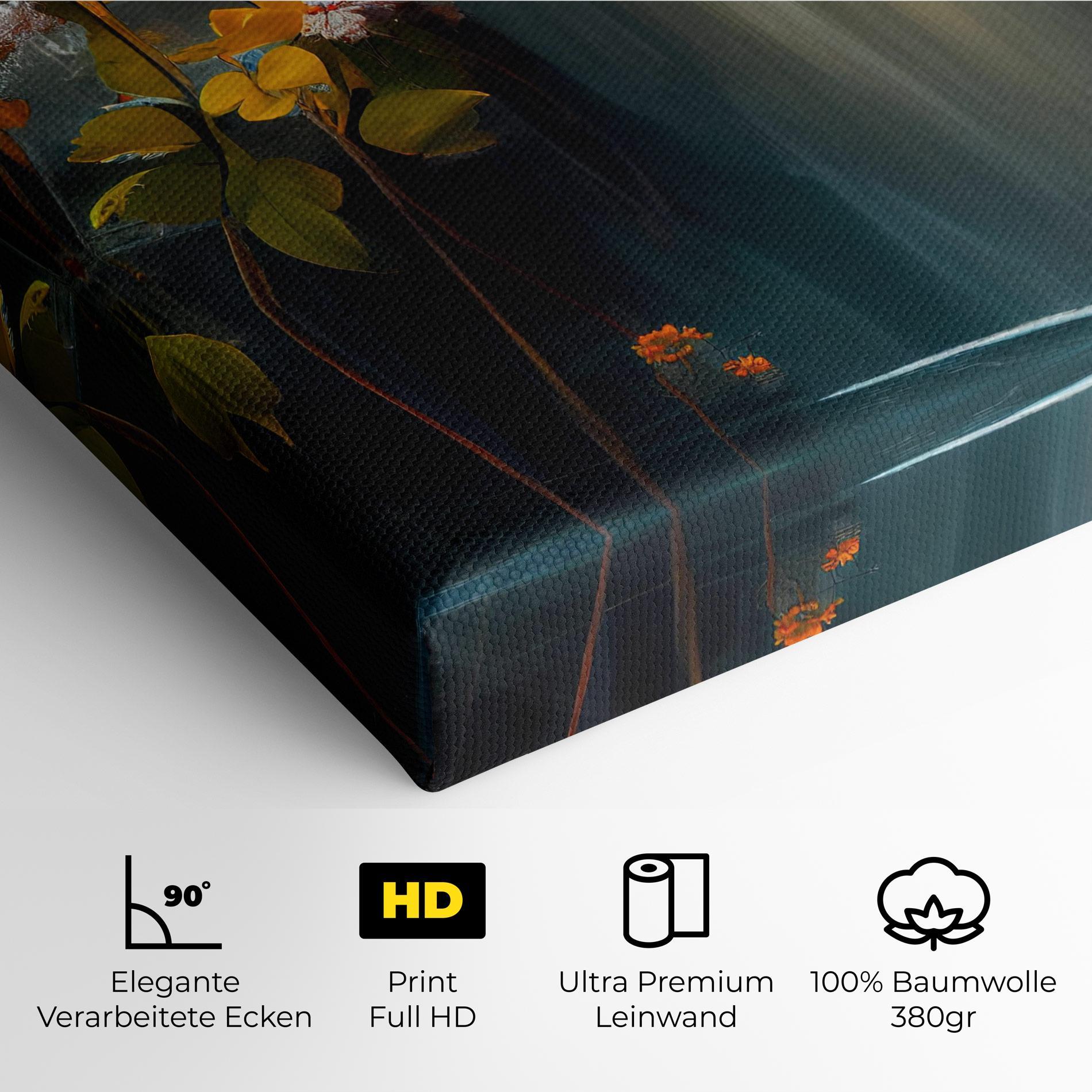 Leinwandbild Flowers Waterfall mockup 4