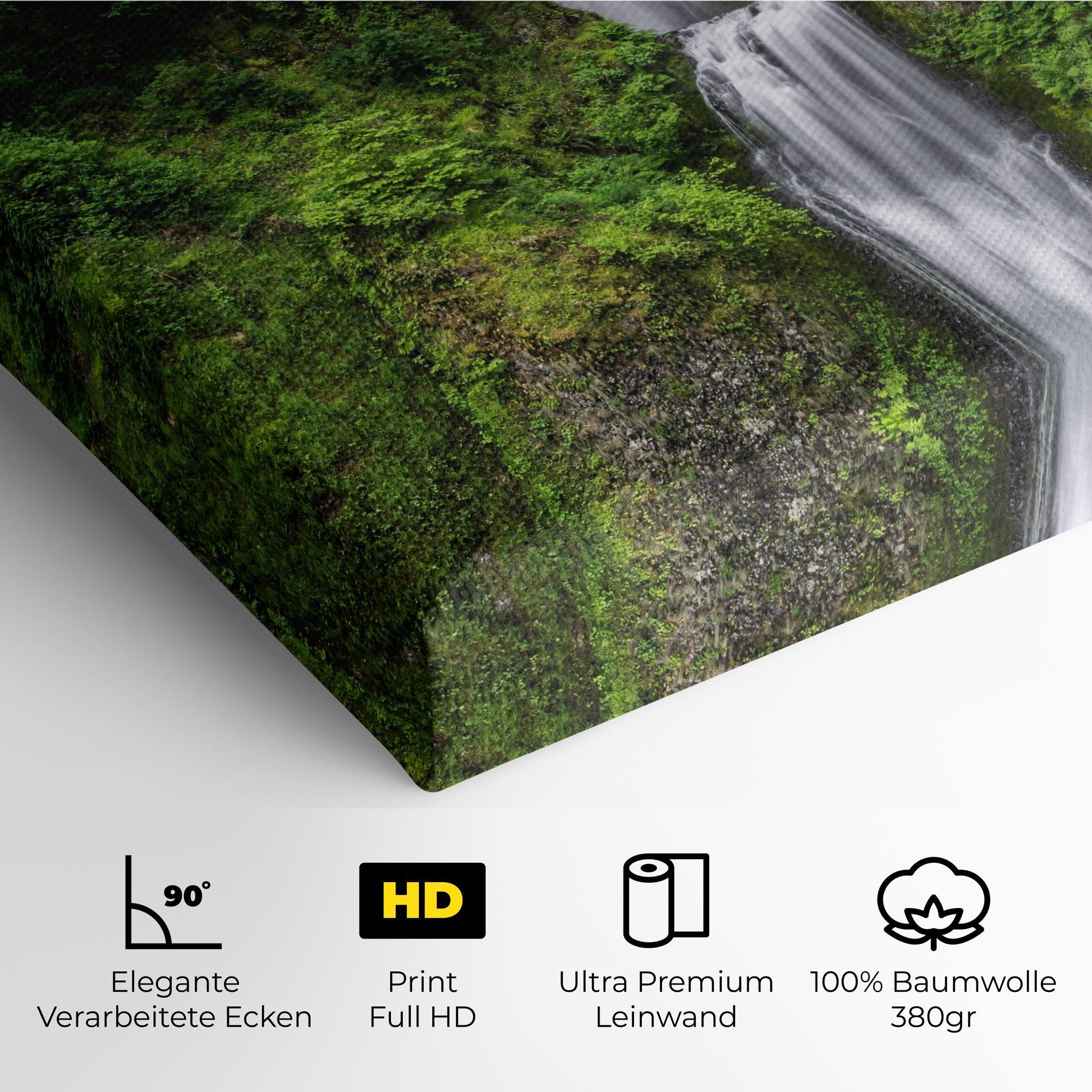 Leinwandbild Green Leaves Bridge View mockup 4