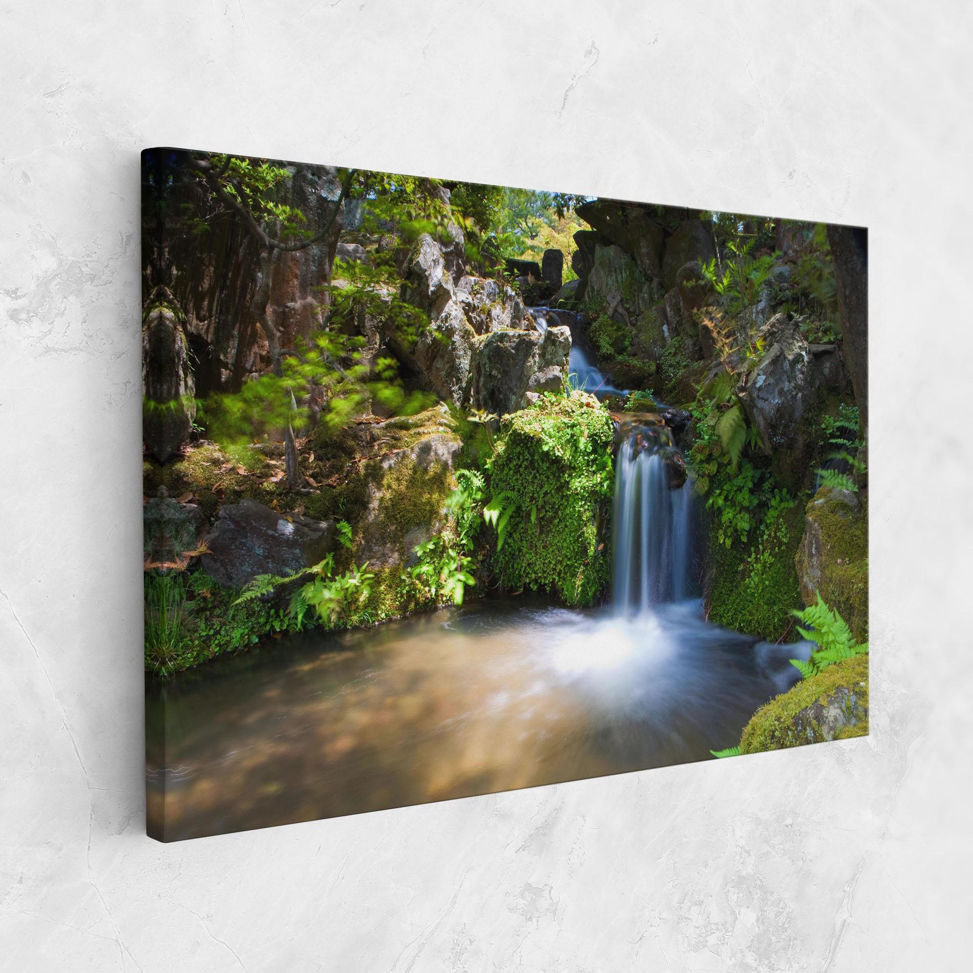 Leinwandbild Jungle View Waterfall mockup 1