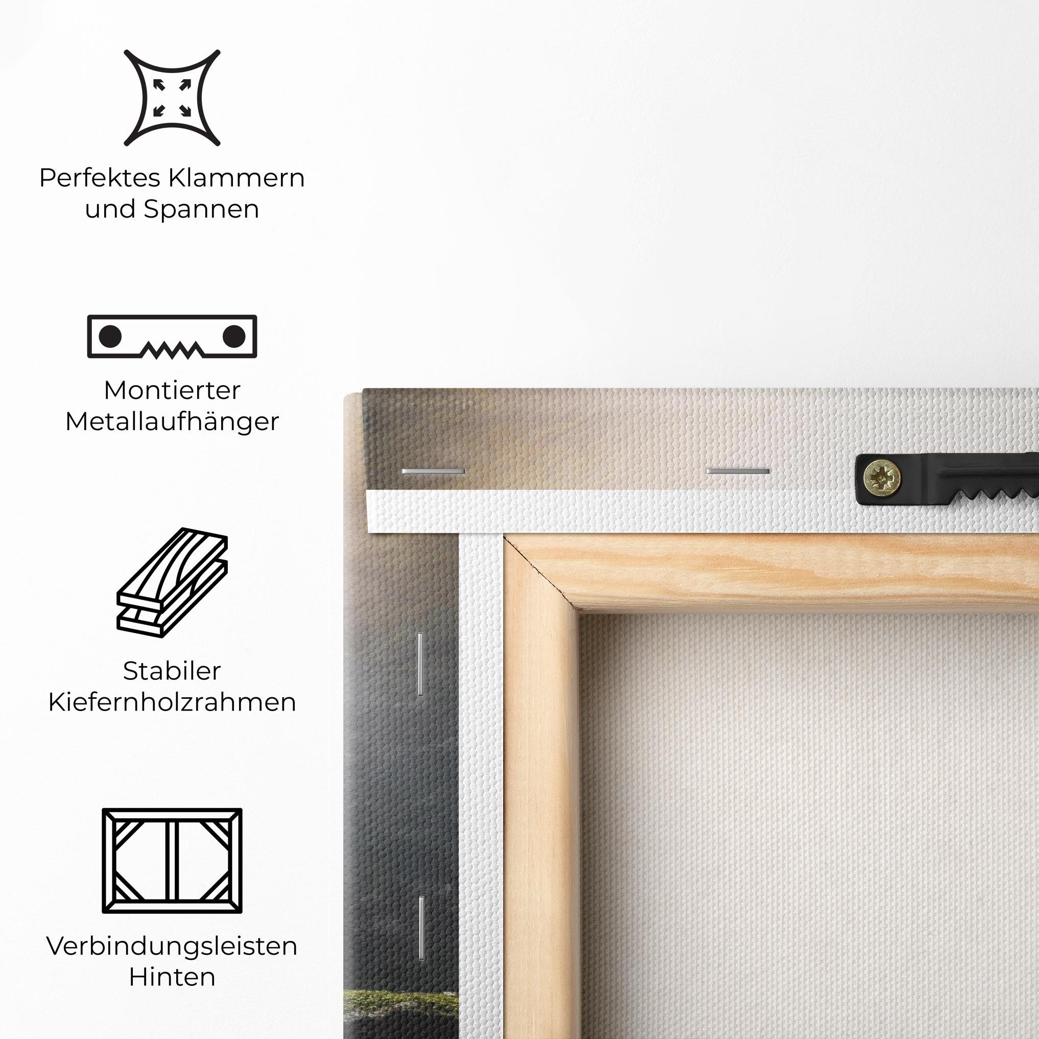 Leinwandbild Green Man Waterfall mockup 5