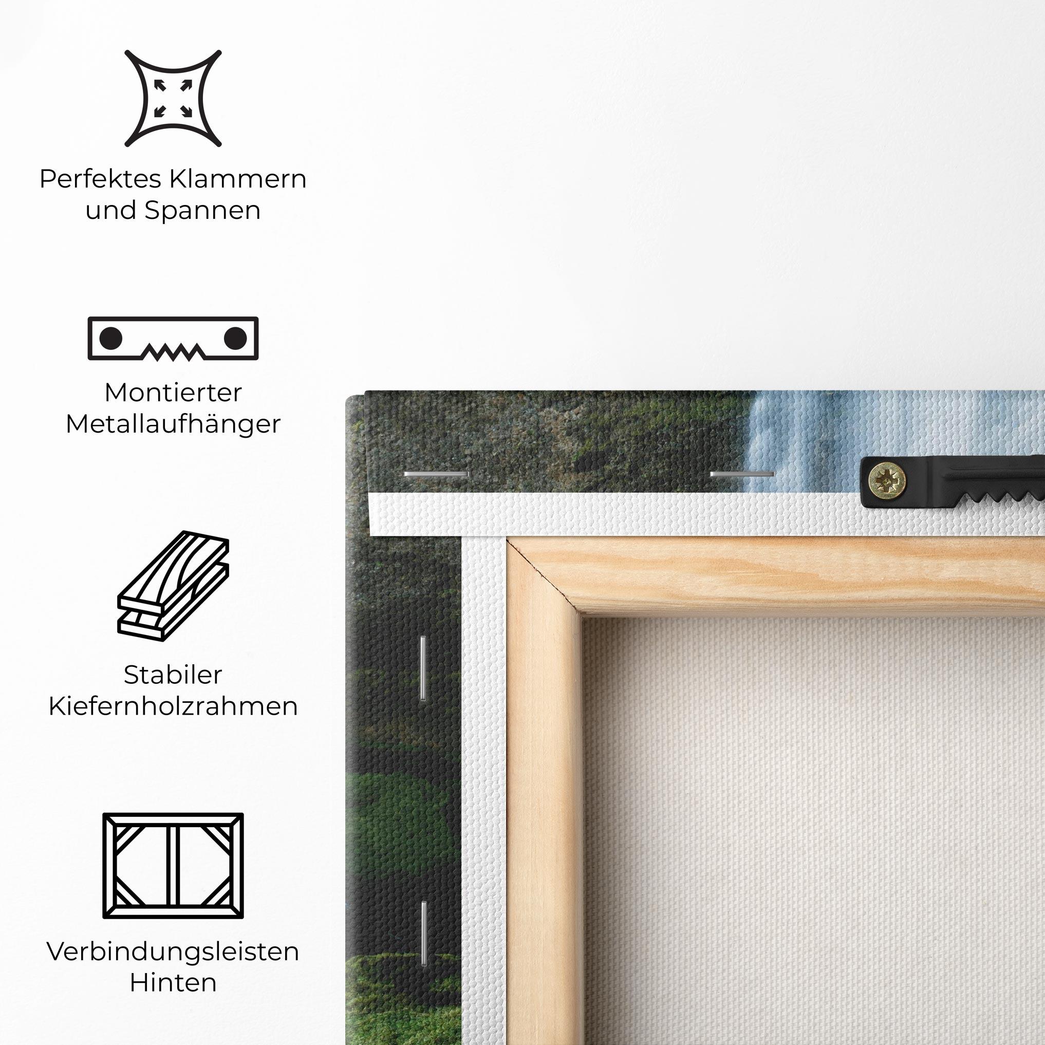 Leinwandbild Majestic Waterfall mockup 5