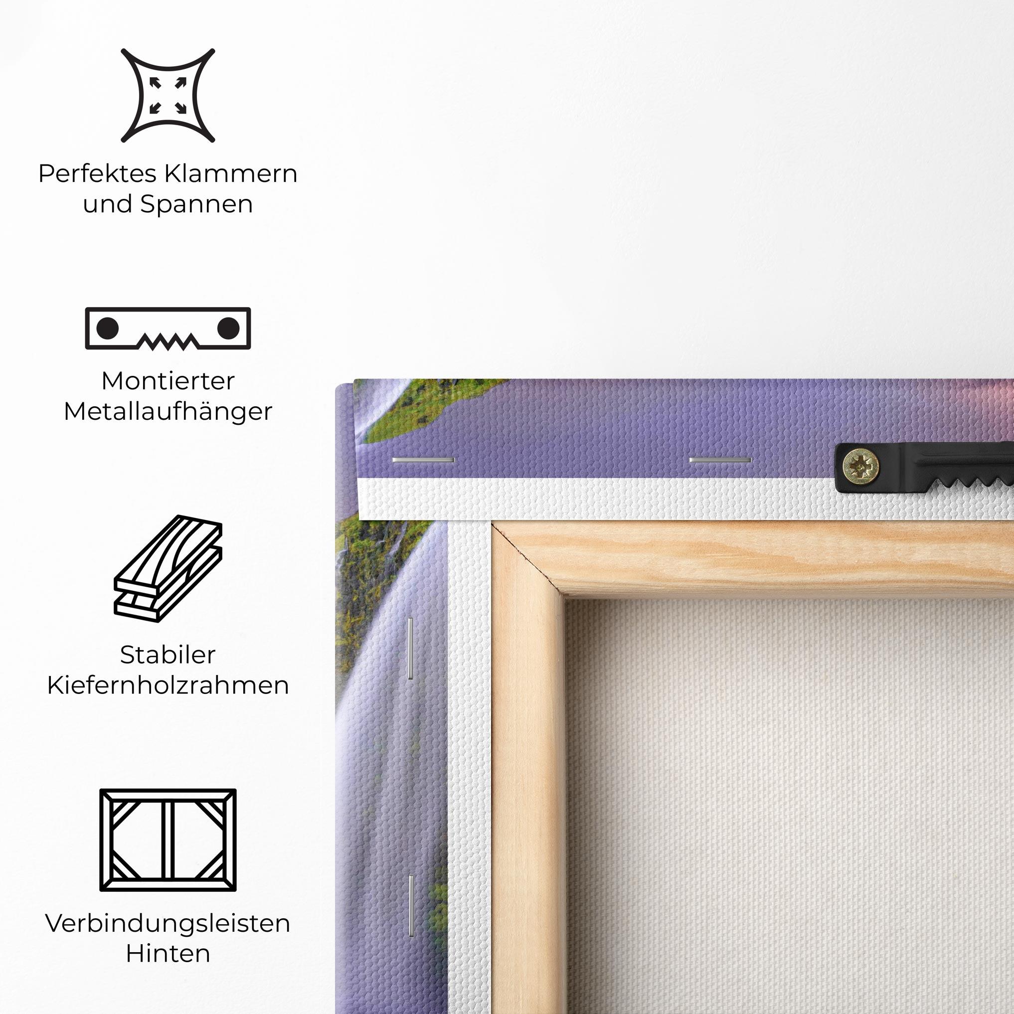 Leinwandbild Pink Wky Waterfall mockup 5